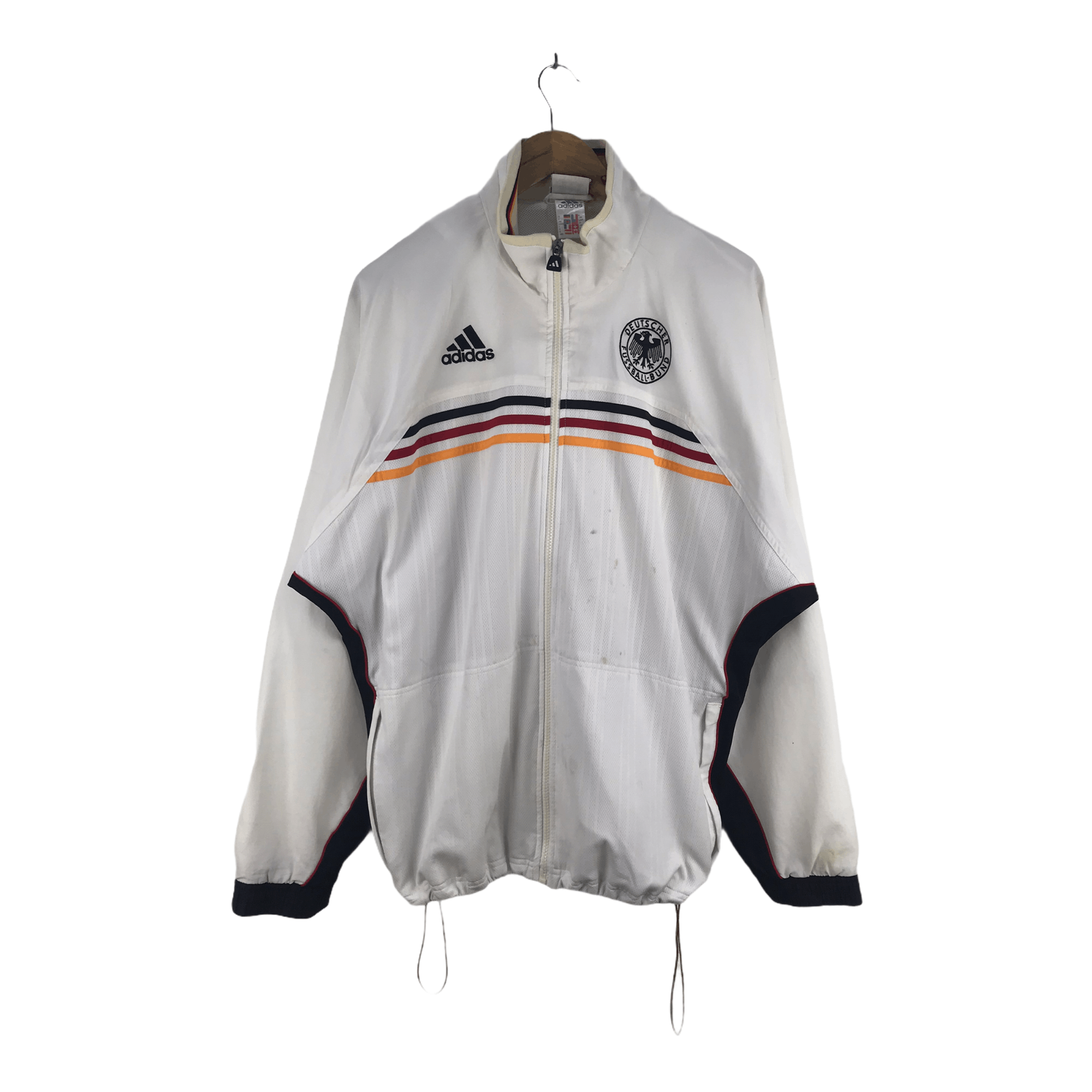 image of Vintage Adidas Germany Track Jacket in White, Men's (Size Large)