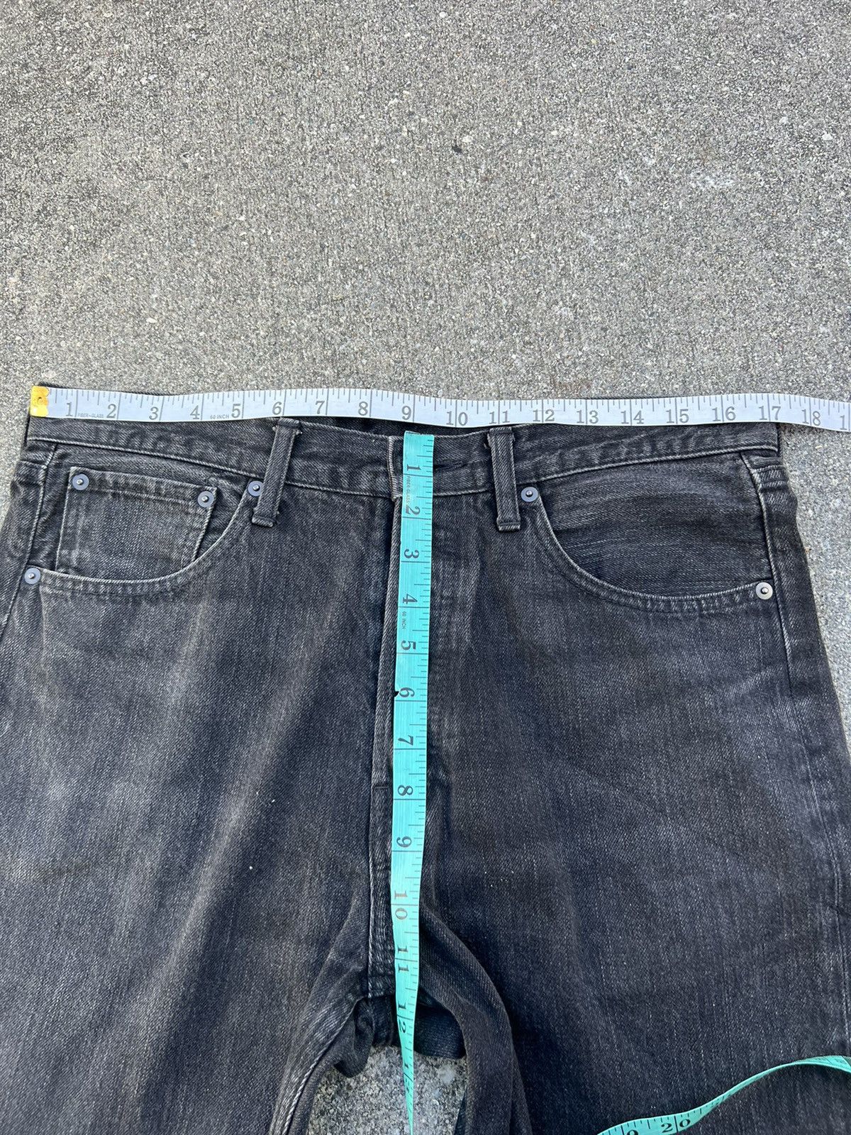 Lucien Pellat Finet LPF Faded Black DenimSkull ? Marijuana Jeans 