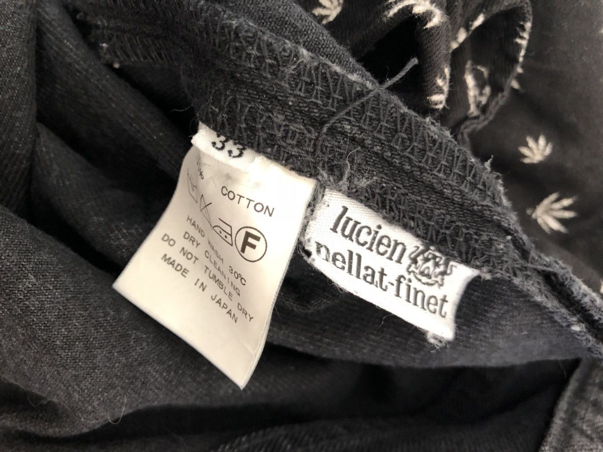 Lucien Pellat Finet LPF Faded Black DenimSkull ? Marijuana Jeans 