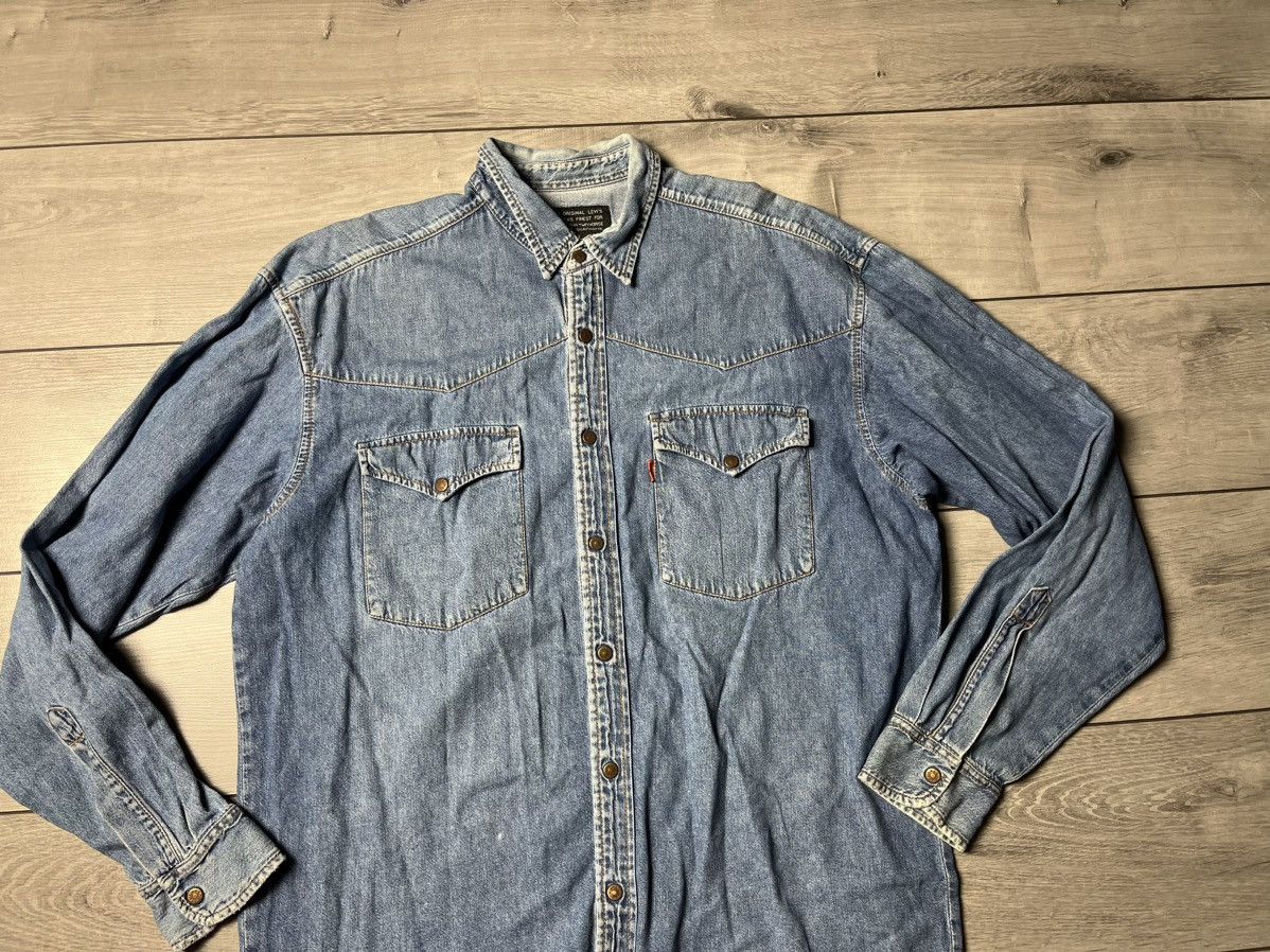 Levi's Levis vintage shirt buckle size Large Size US L / EU 52-54 / 3 - 3 Thumbnail
