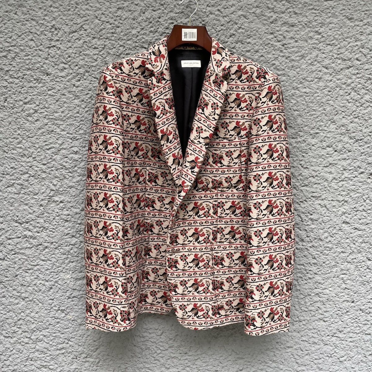 Pre-owned Dries Van Noten Heavy Blazer Floral Pattern F/w13 Runway