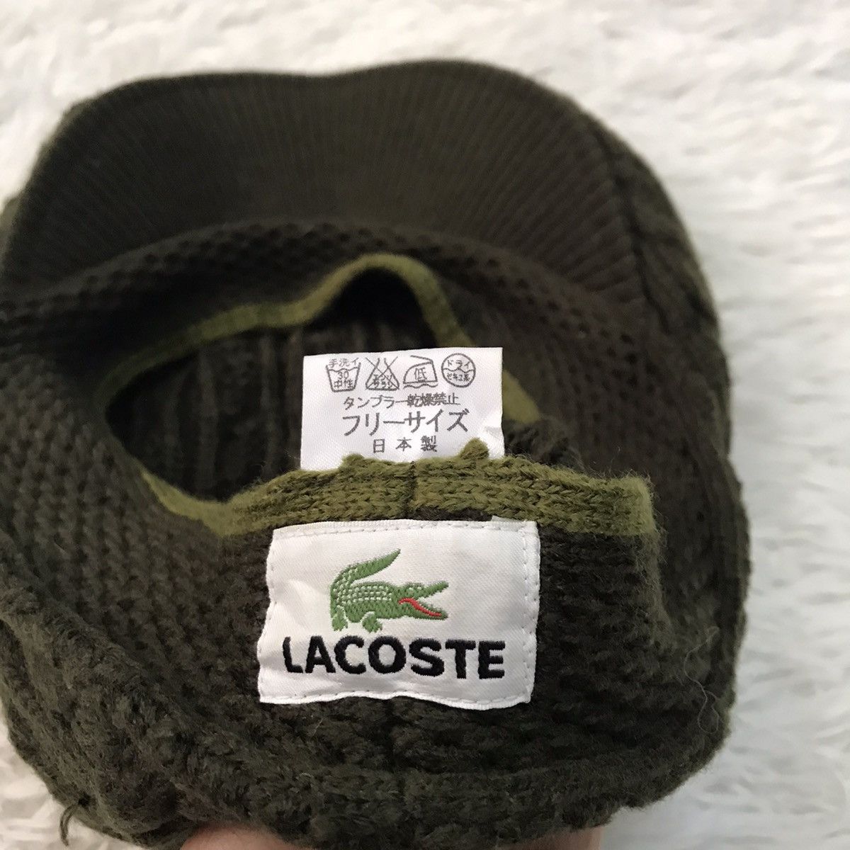 Japanese Brand Lacoste bareta hat snow cap made in Japan Size ONE SIZE - 4 Thumbnail