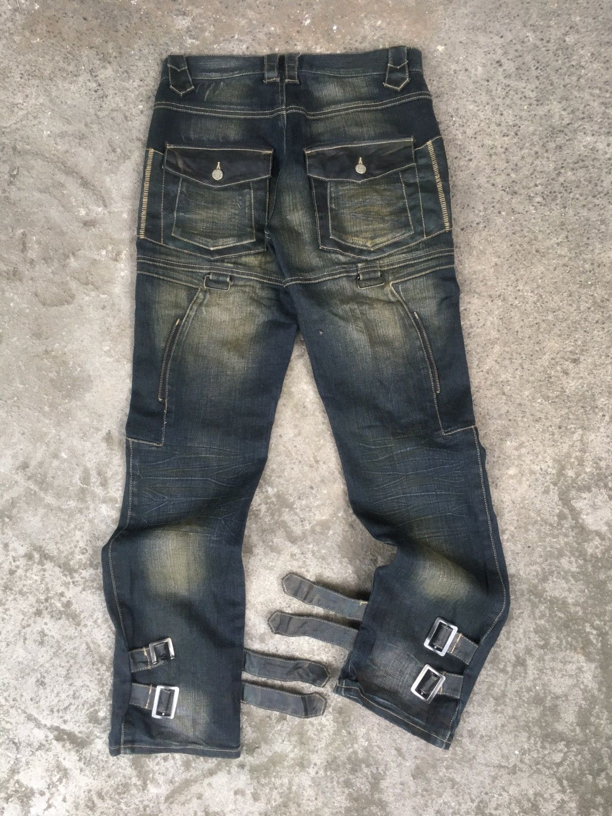 image of If Six Was Nine x Ppfm Seditionaries Bikers Denim Japan Pants in Faded Black, Men's (Size 30)