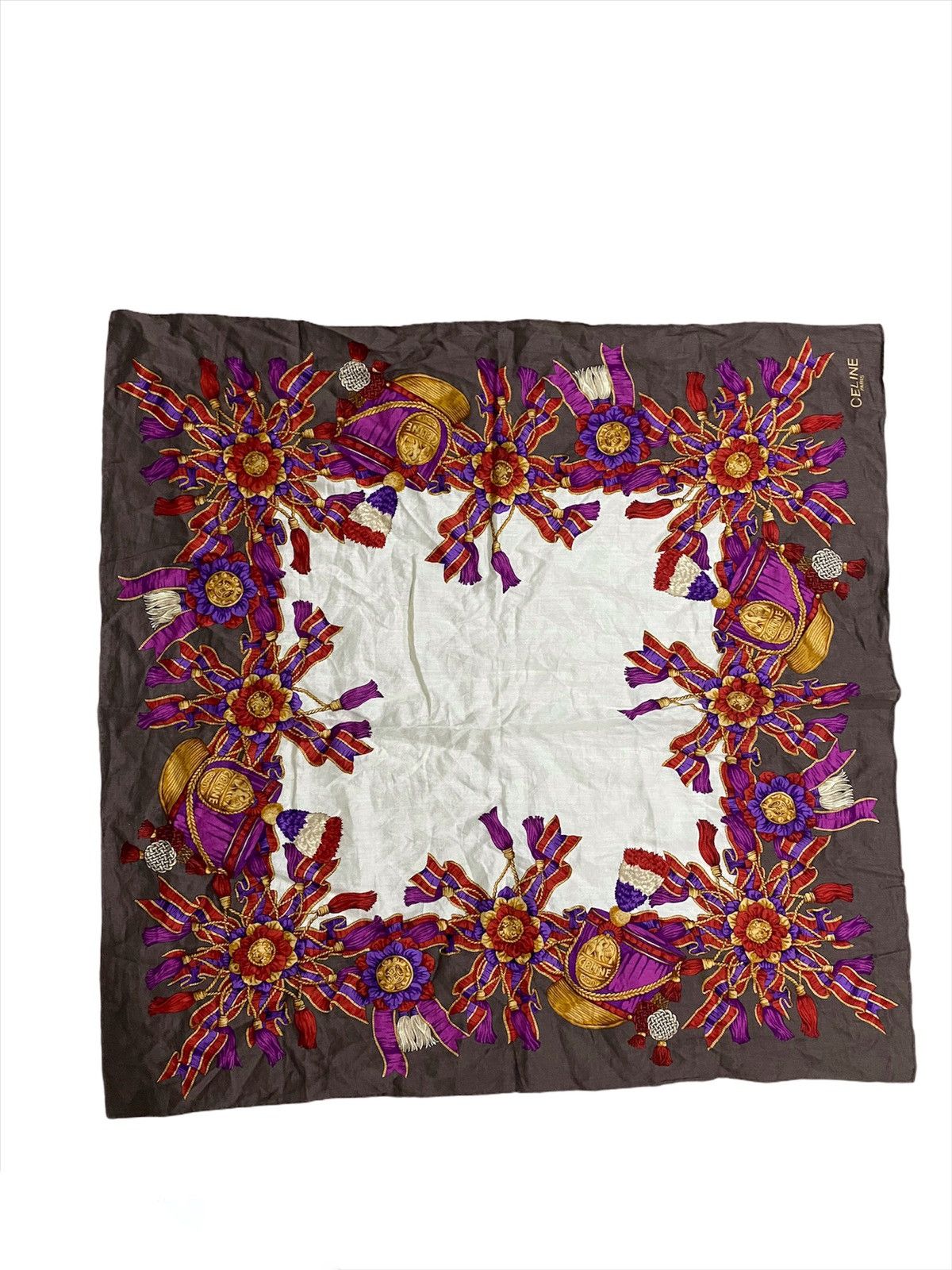 Celine Celine silk scarf handkerchief Size ONE SIZE - 5 Thumbnail