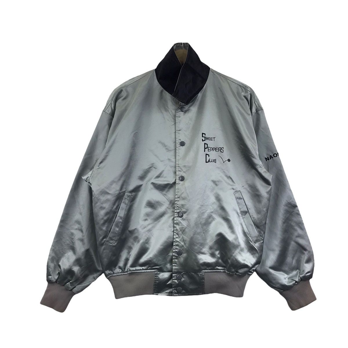 Vintage SWEET PEPPERS CLUB Reversible Bomber Jacket Size US M / EU 48-50 / 2 - 3 Thumbnail