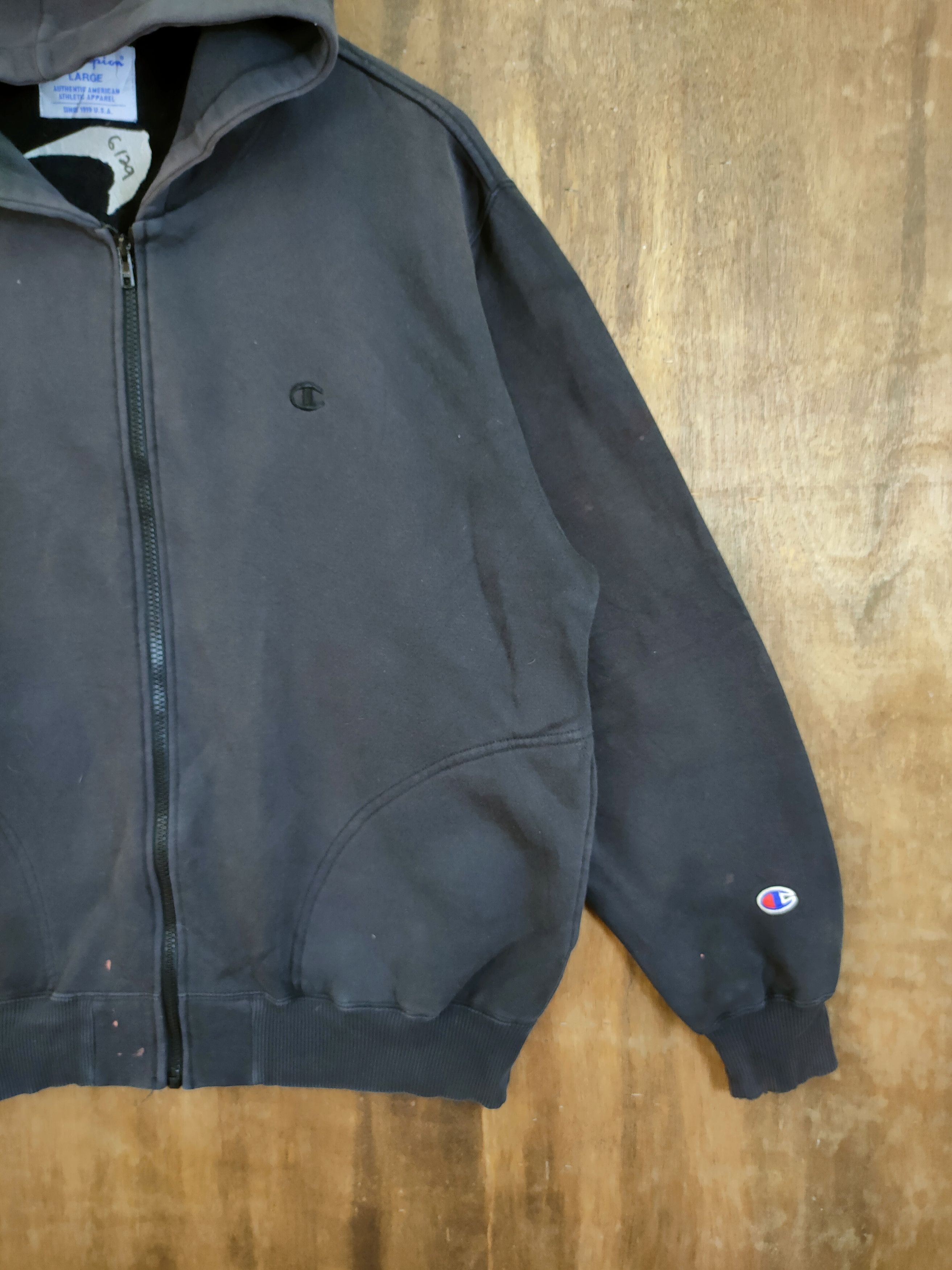 Champion DL Champion Vintage dirty paint faded thrashes hoodie #6129 Size US L / EU 52-54 / 3 - 3 Thumbnail