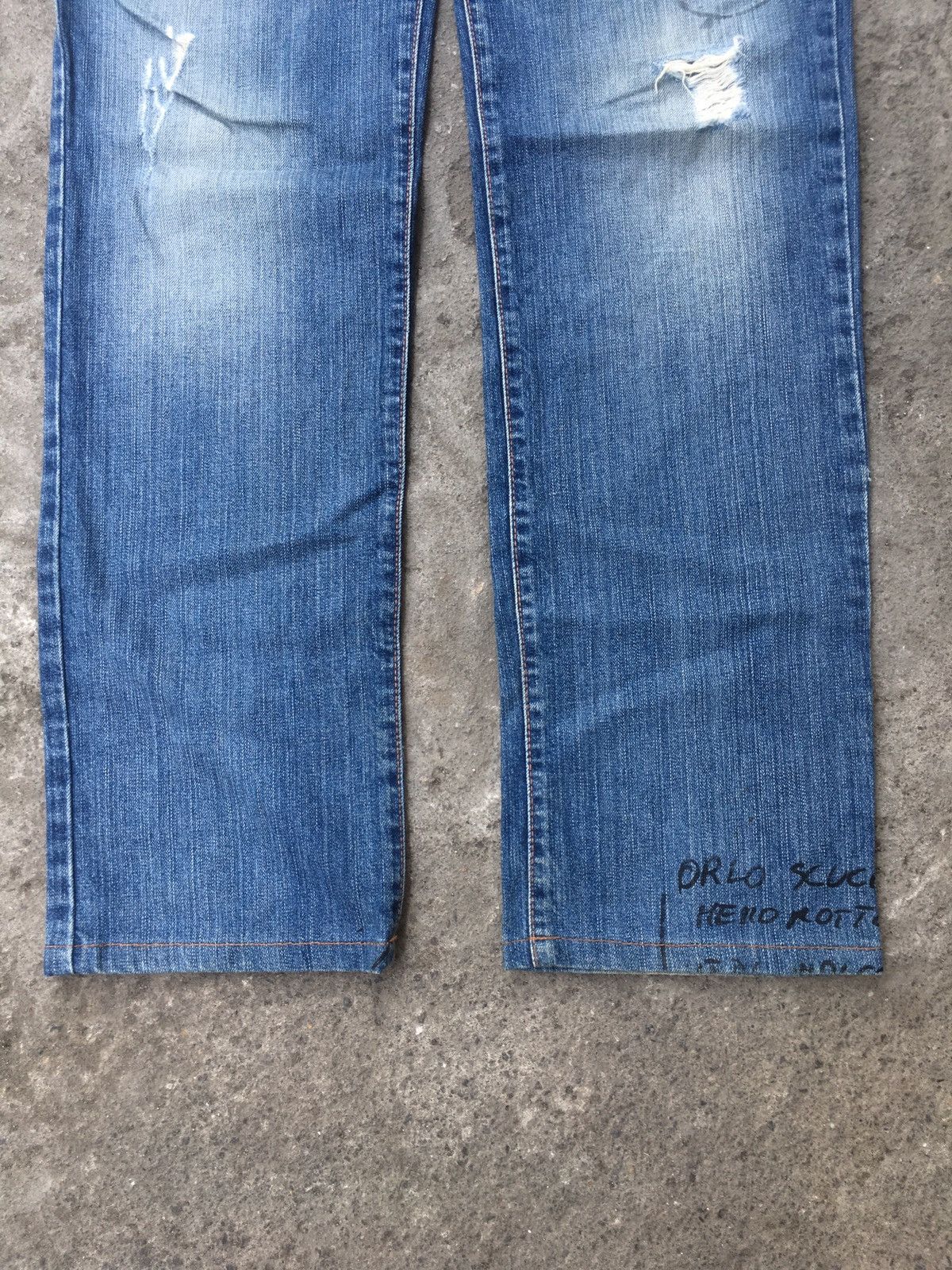 If Six Was Nine × Japanese Brand × Le Grande Bleu (L.G.B.) 🔥SEND OFFER🔥Vtg 90s Dolce & Gabbana Distressed Denim Pants Size US 31 - 6 Thumbnail