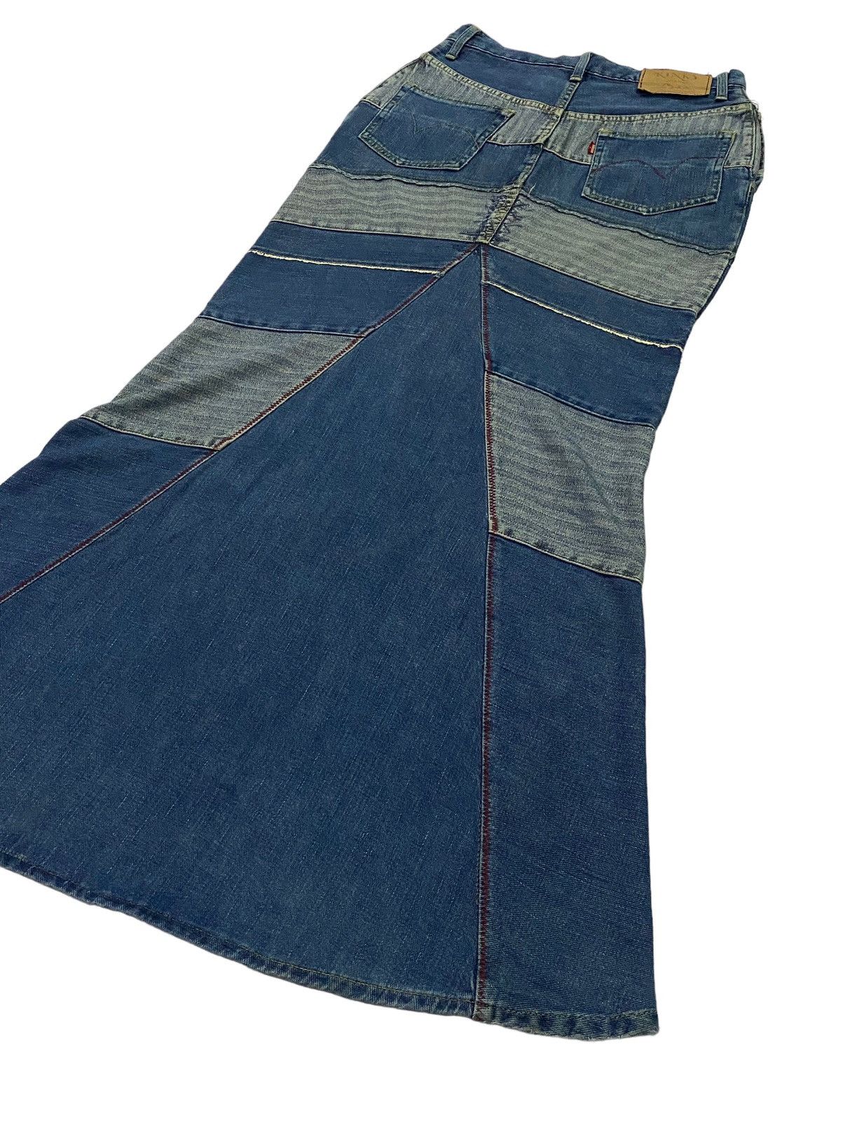 Hysteric Glamour Vintage Hysteric Glamour Denim Patchwork Long Skirt Size 27" / US 4 / IT 40 - 23 Thumbnail