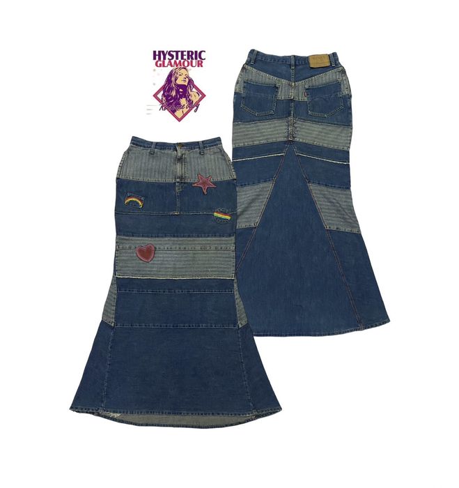 Hysteric Glamour Vintage Hysteric Glamour Denim Patchwork Long