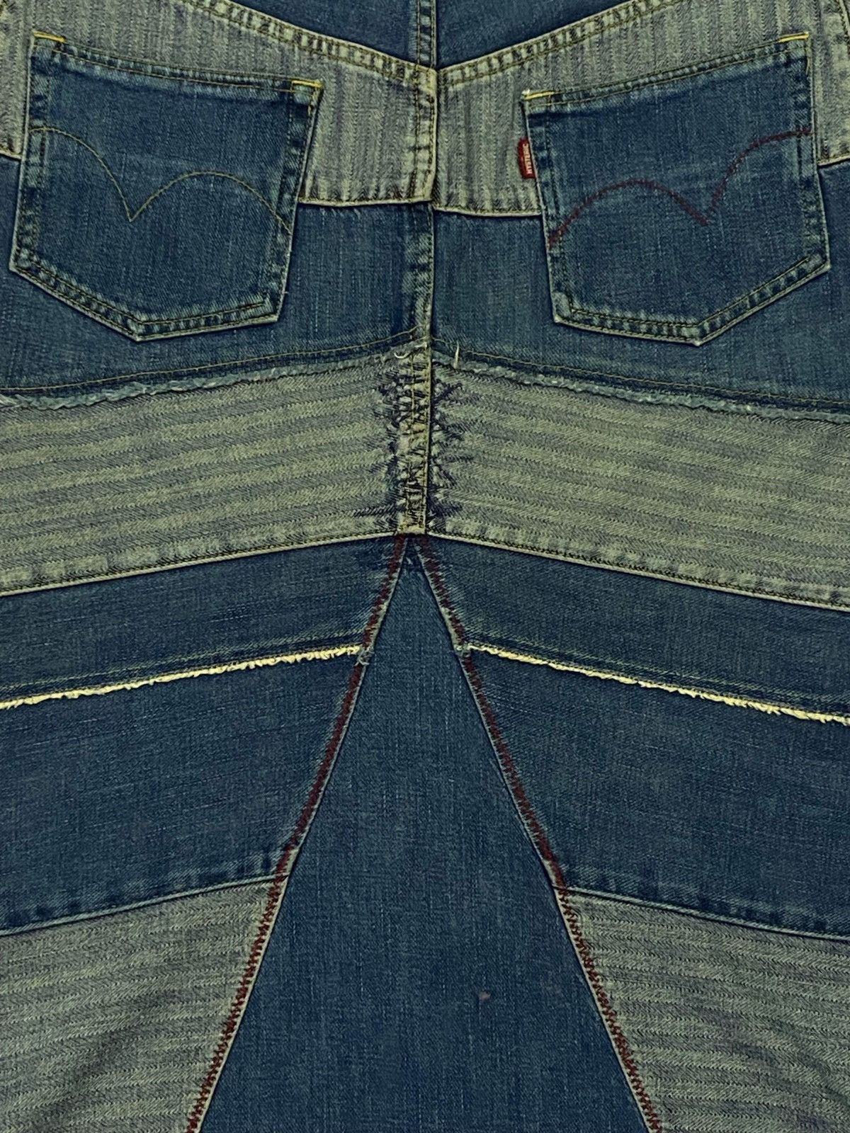 Hysteric Glamour Vintage Hysteric Glamour Denim Patchwork Long Skirt Size 27" / US 4 / IT 40 - 15 Thumbnail