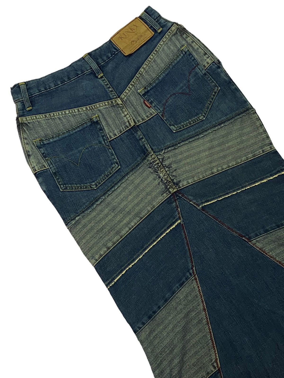 Hysteric Glamour Vintage Hysteric Glamour Denim Patchwork Long Skirt Size 27" / US 4 / IT 40 - 17 Thumbnail