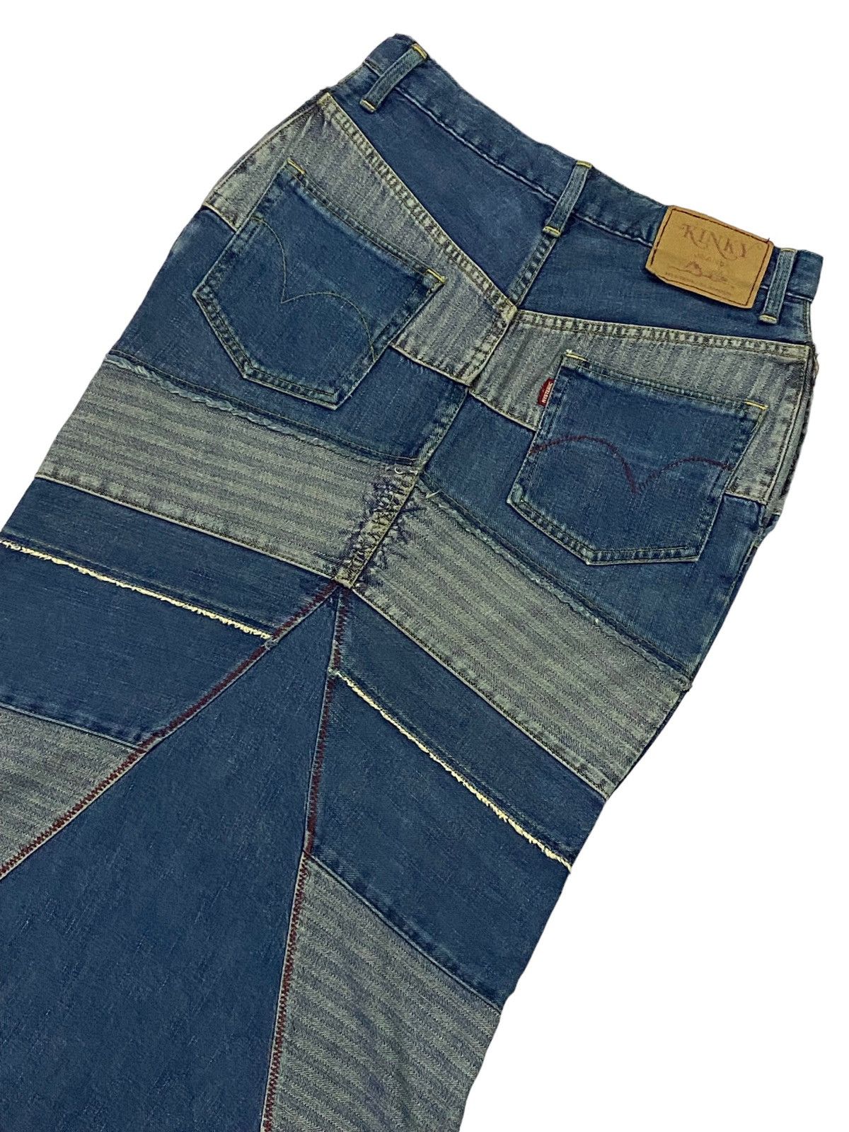 Hysteric Glamour Vintage Hysteric Glamour Denim Patchwork Long Skirt Size 27" / US 4 / IT 40 - 19 Thumbnail