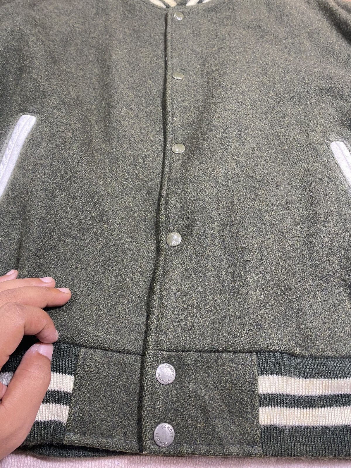 Schott (I)STEALS🔥VTG SCHOTT WOOL LEATHER STADIUM JACKET Size US L / EU 52-54 / 3 - 7 Thumbnail