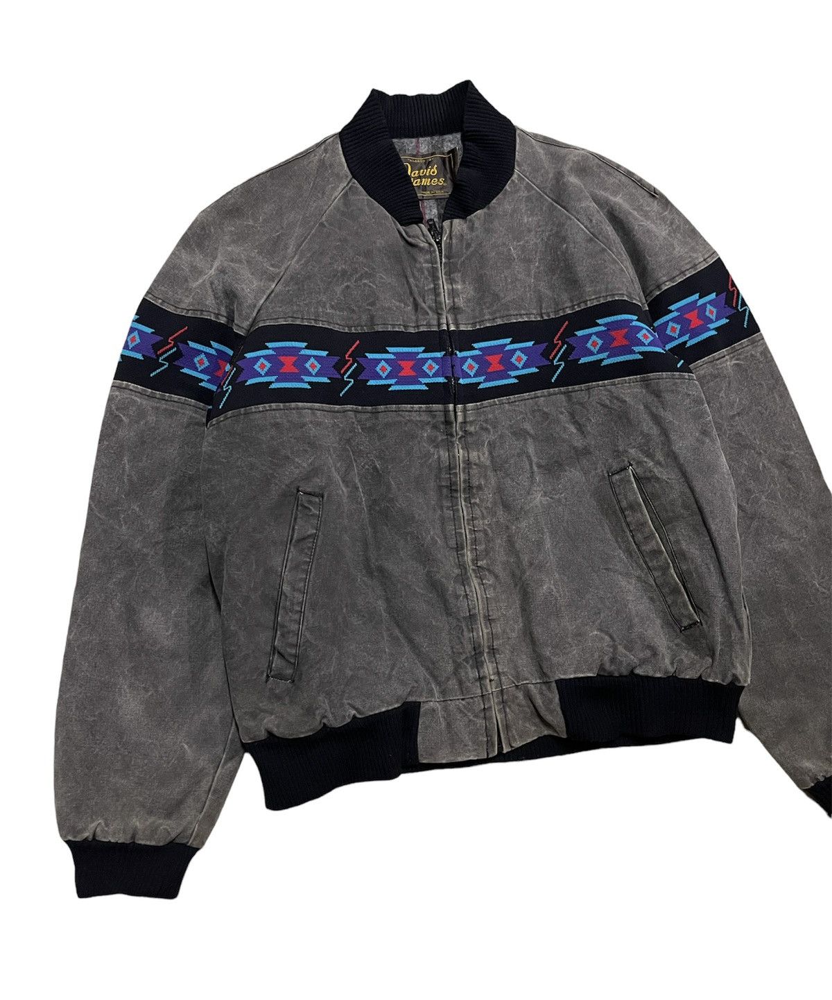Vintage VINTAGE 70s DAVID JAMES BLANKET LINED BOMBER JACKET Size US L / EU 52-54 / 3 - 3 Thumbnail