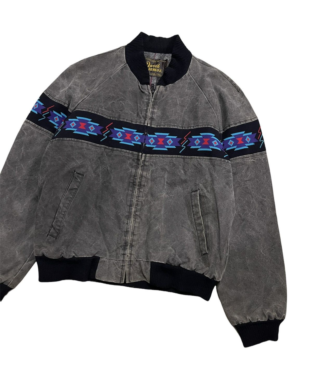 Vintage VINTAGE 70s DAVID JAMES BLANKET LINED BOMBER JACKET Size US L / EU 52-54 / 3 - 2 Thumbnail