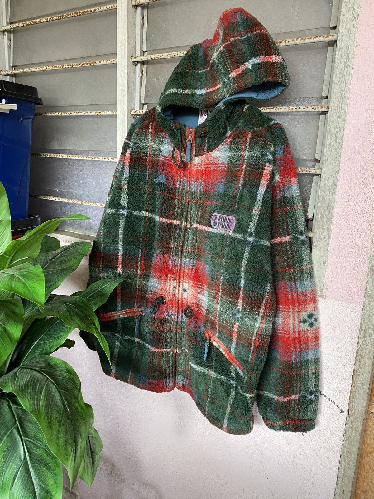 image of Outdoor Life Steals Vintage Think Pink Deep Pile Printed Fleece, Men's (Size Medium)