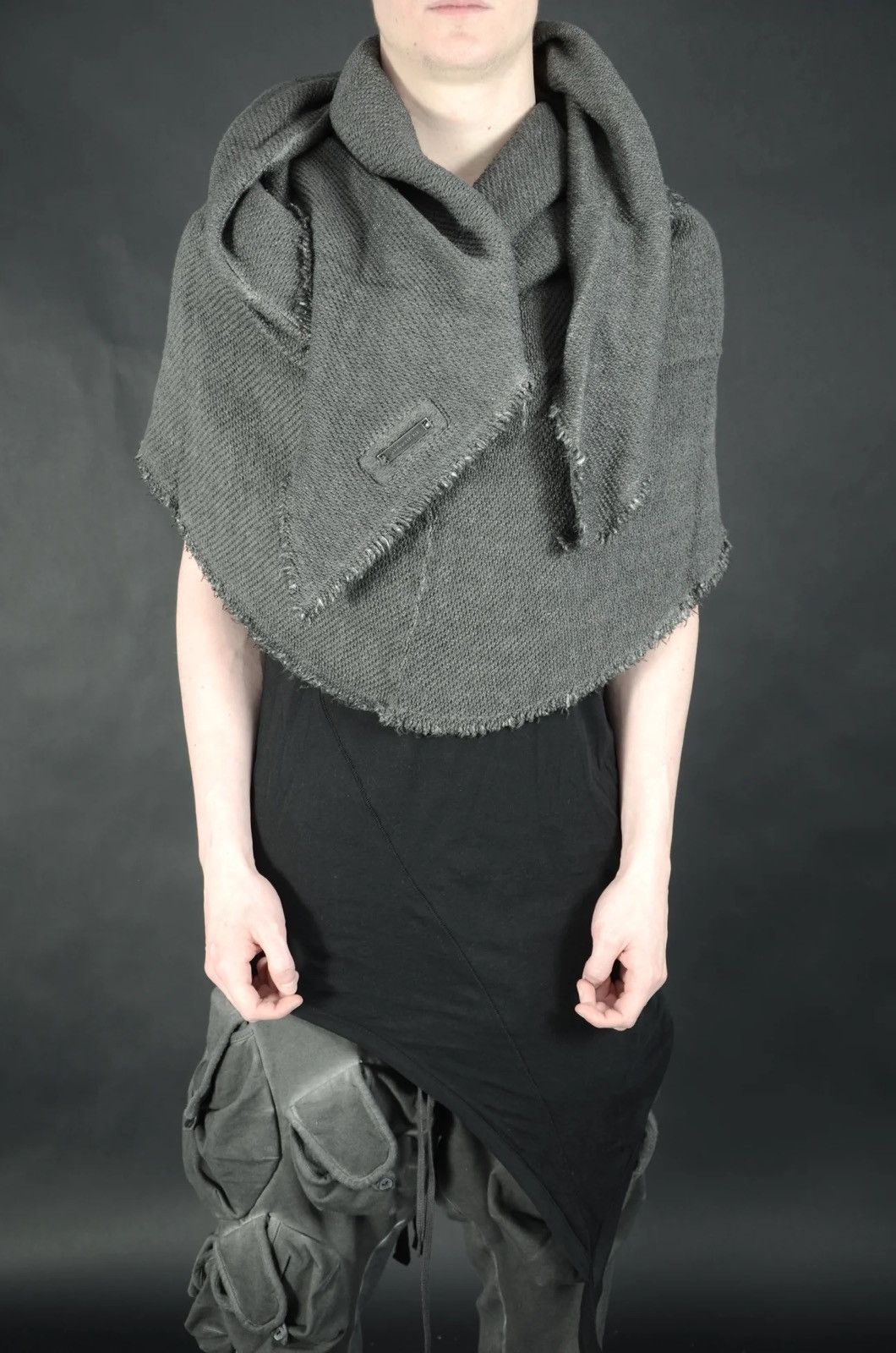 Army Of Me Oversized Structured Cotton Shawl