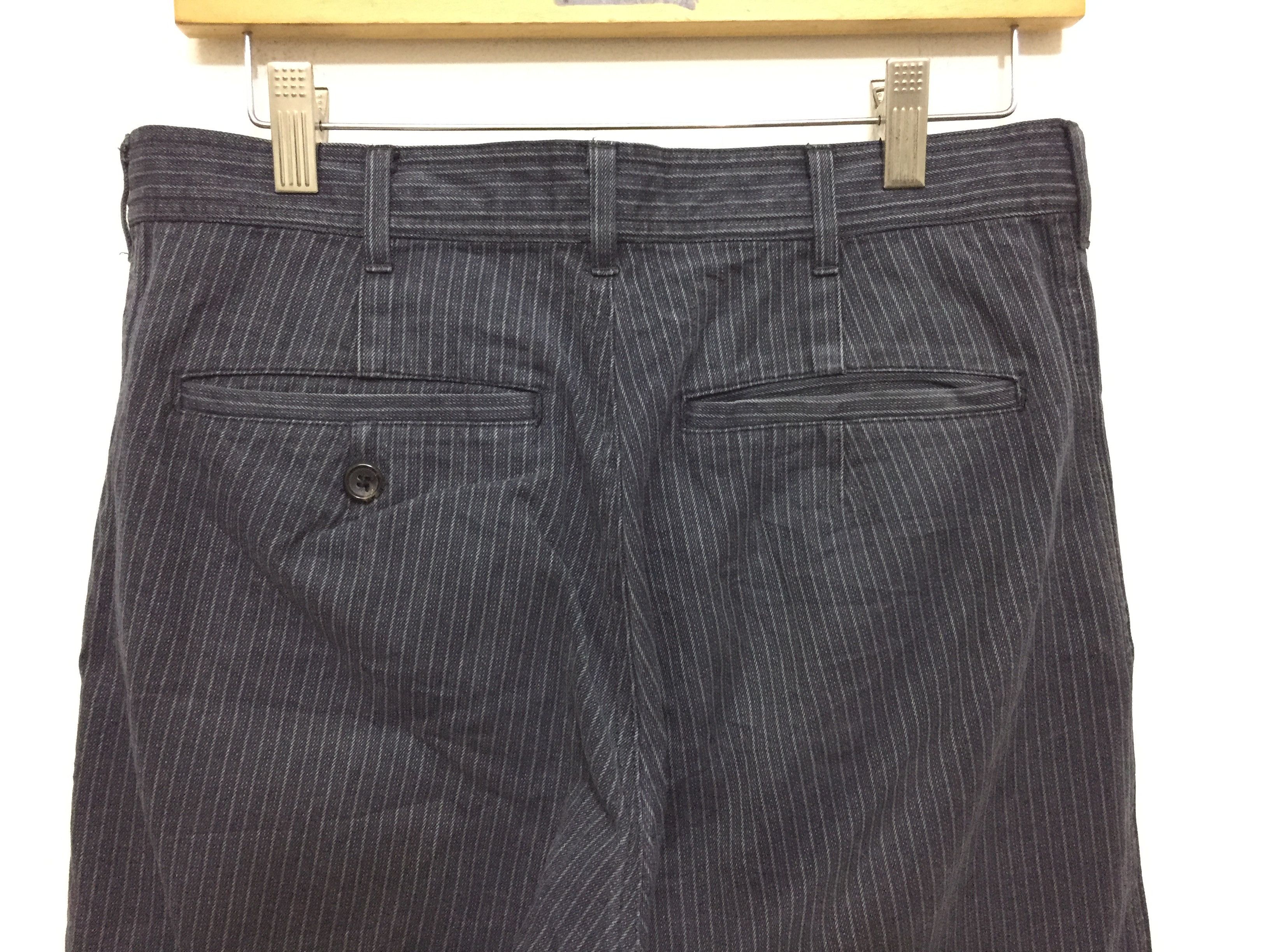 Comme des Garcons × Comme des Garcons Homme Vintage COMME DES GARCONS worker Stripe hickory pants Size US 30 / EU 46 - 8 Thumbnail
