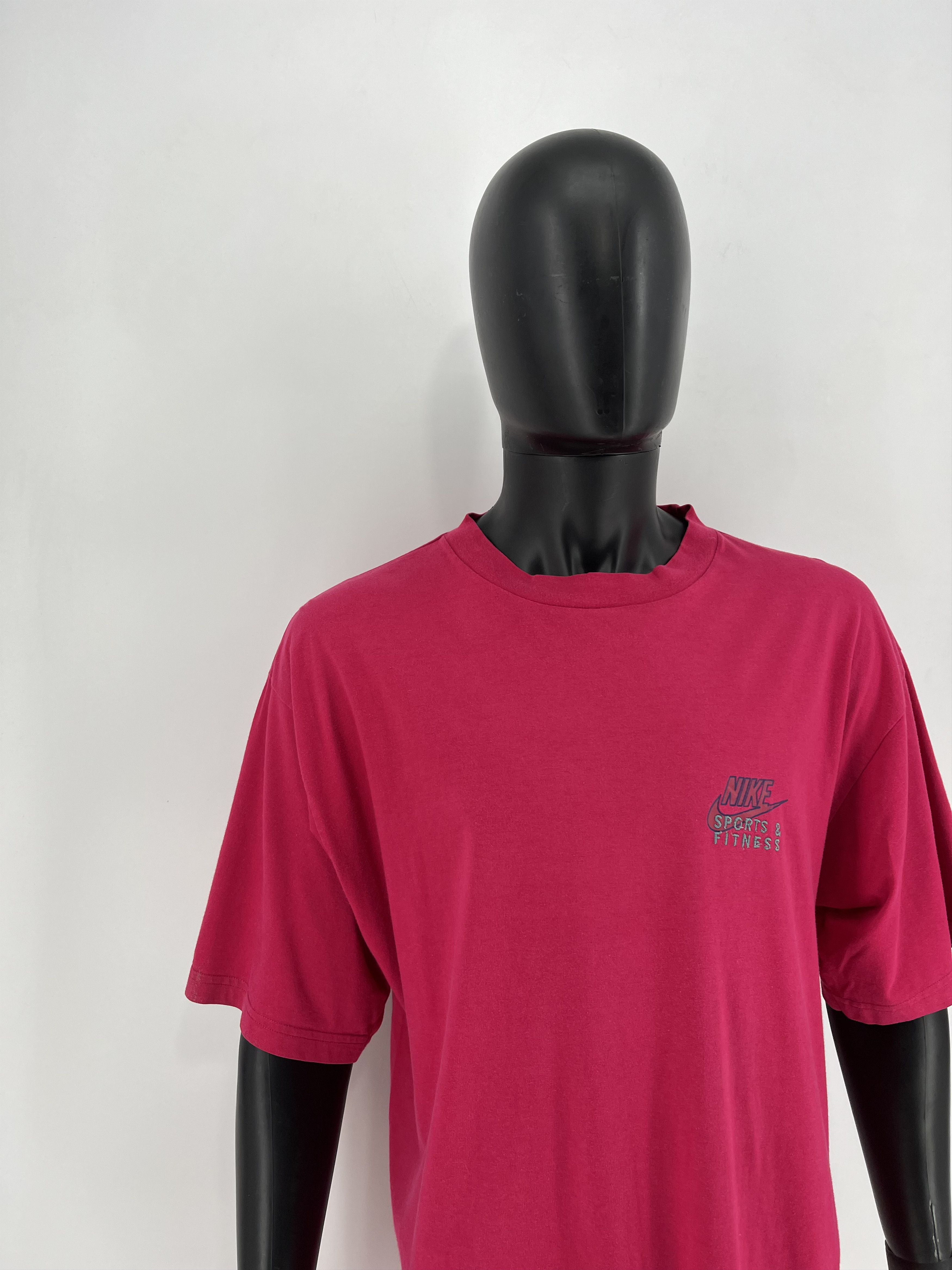 Nike × Nike ACG × Vintage Vintage 90s Nike "Sports Fitness" Swoosh Logo Tee Travis Size US XL / EU 56 / 4 - 3 Thumbnail
