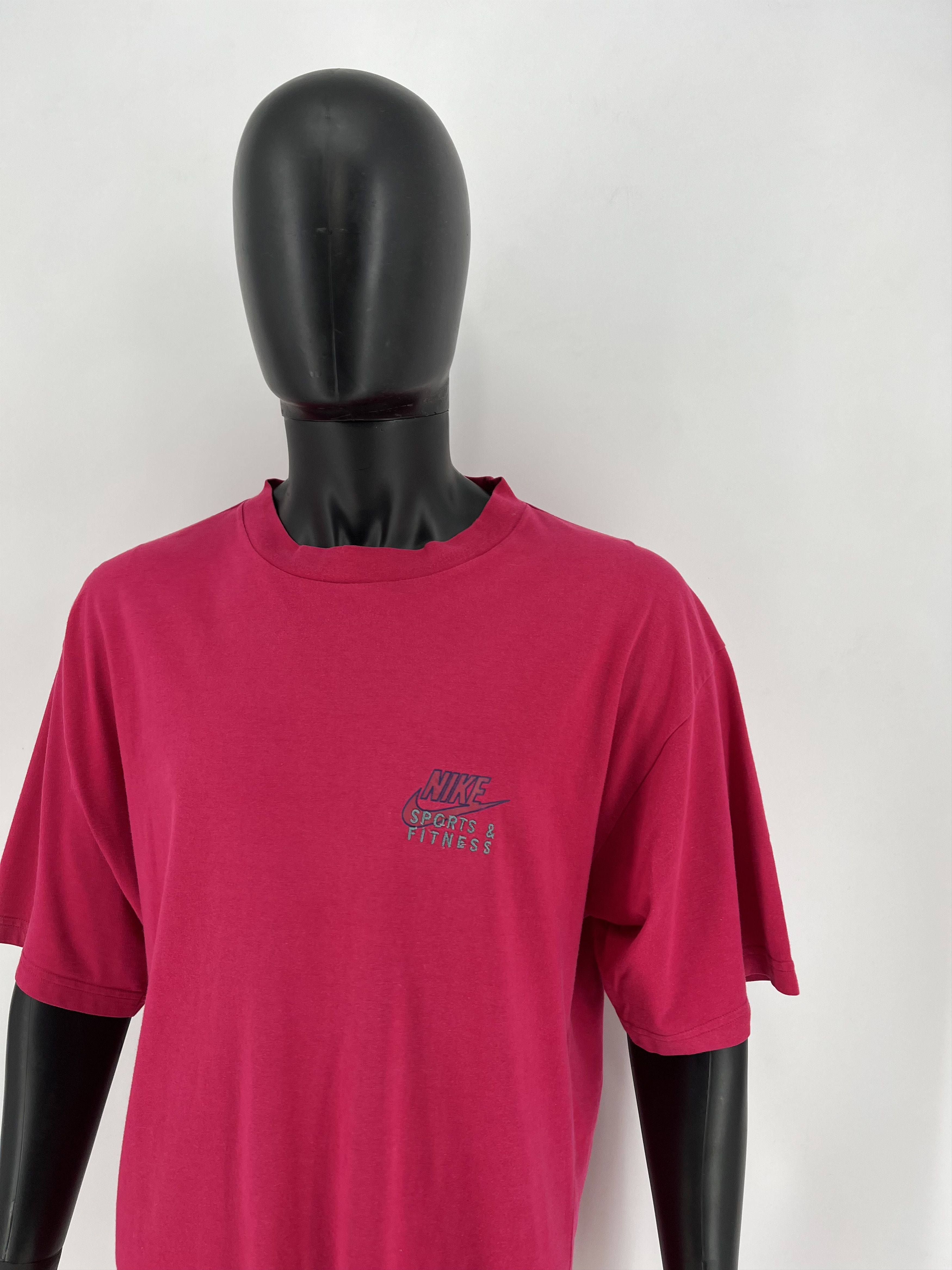 Nike × Nike ACG × Vintage Vintage 90s Nike "Sports Fitness" Swoosh Logo Tee Travis Size US XL / EU 56 / 4 - 4 Thumbnail