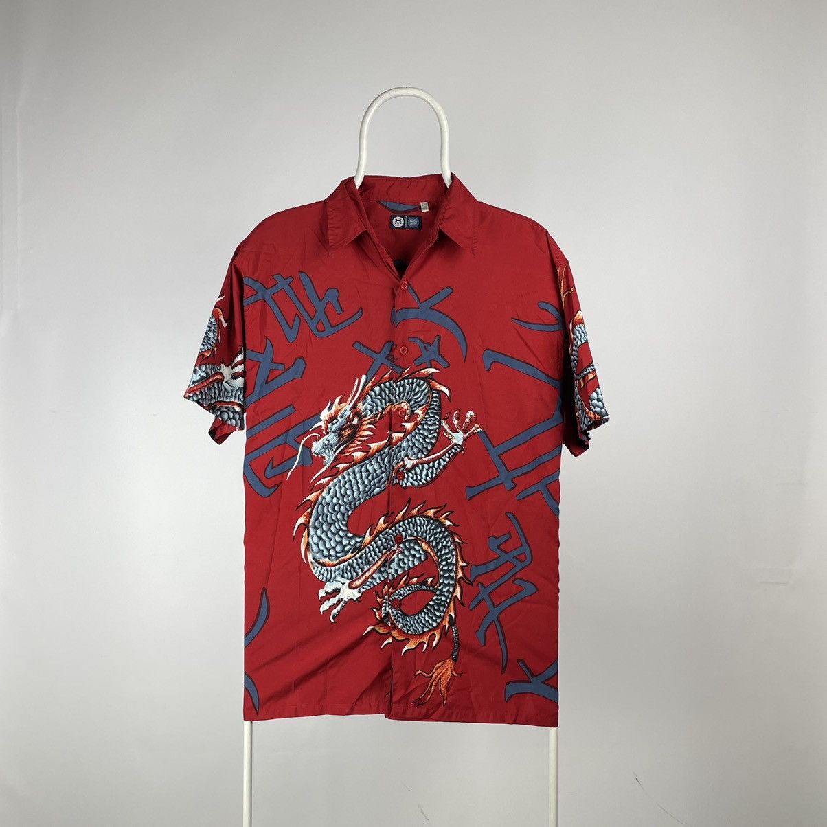 Japanese Brand Hawaii shirt dragon Japanese brand size Large vintage Size US L / EU 52-54 / 3 - 1 Thumbnail