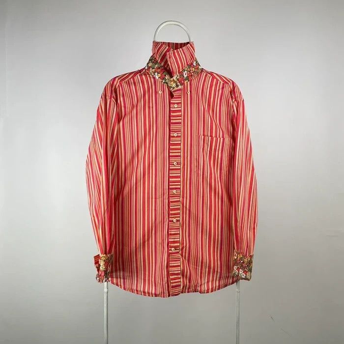 Tommy Hilfiger Tommy Hilfiger shirt flowers casual formal size Large Size US L / EU 52-54 / 3 - 2 Thumbnail