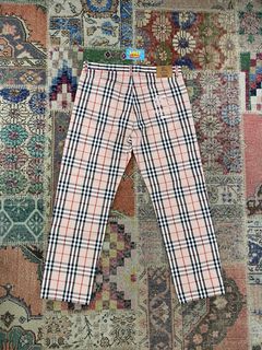 Burberry x Supreme S/S 22 Regular Jeans Trouser pants - Pink Size