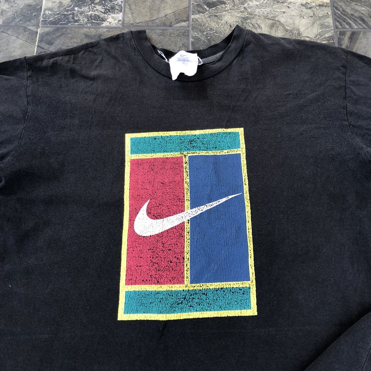 Nike Vintage Nike Tennis Court T Shirt Size US L / EU 52-54 / 3 - 3 Thumbnail
