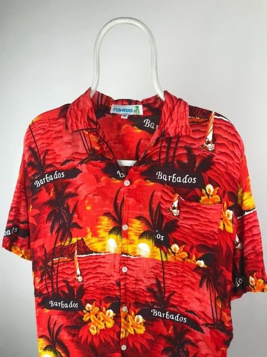 Other Hawaii shirt Barbados logo vintage crazy shirt size Medium Size US M / EU 48-50 / 2 - 2 Thumbnail