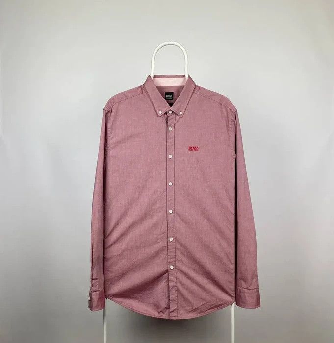 Hugo Boss Hugo boss shirt formal vintage luxury size XLarge pink Size US XL / EU 56 / 4 - 1 Thumbnail