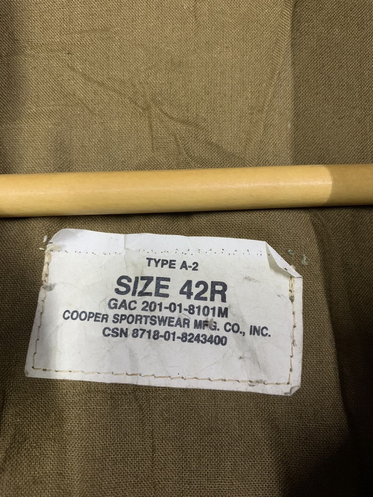 Cooper 🔥RARE VTG COOPER MFG TYPE A-2 FLYERS LEATHER JACKETS Size US M / EU 48-50 / 2 - 9 Thumbnail