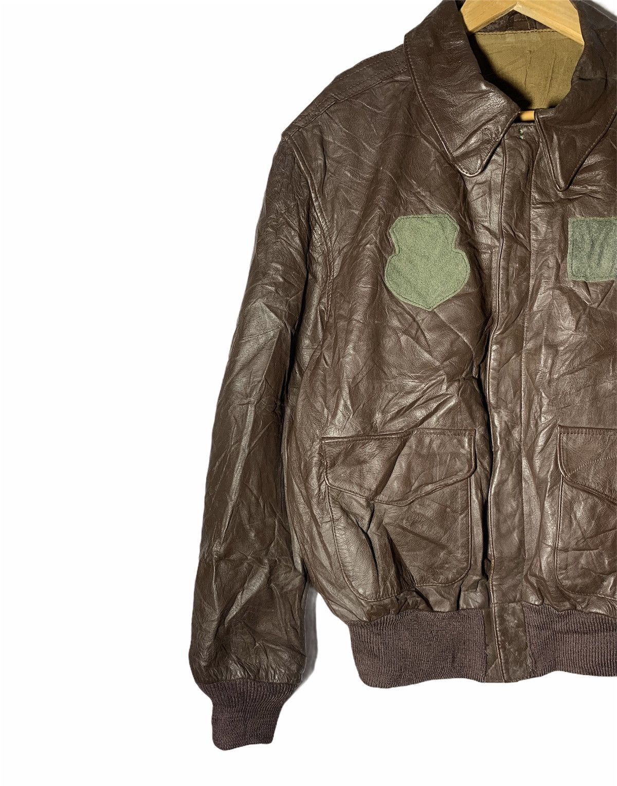 Cooper 🔥RARE VTG COOPER MFG TYPE A-2 FLYERS LEATHER JACKETS Size US M / EU 48-50 / 2 - 3 Thumbnail