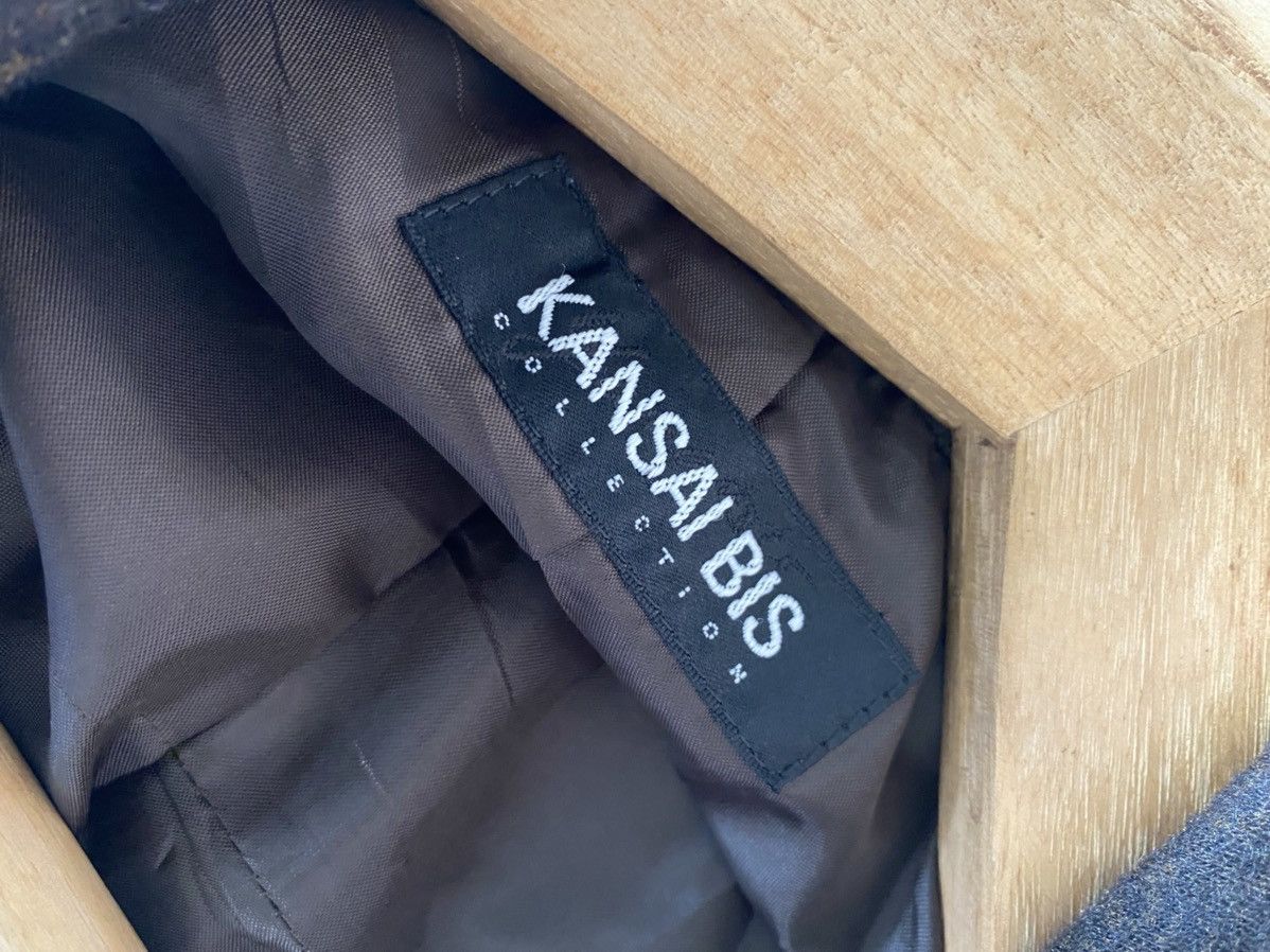 Designer × Kansai Yamamoto Kansai Bis Shadow Plaid Cropped Jacket Size M / US 6-8 / IT 42-44 - 9 Thumbnail