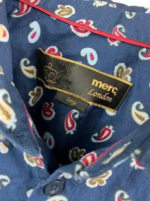 Merc Merc shirt monogram size L navy men’s luxury vintage Size US L / EU 52-54 / 3 - 2 Thumbnail