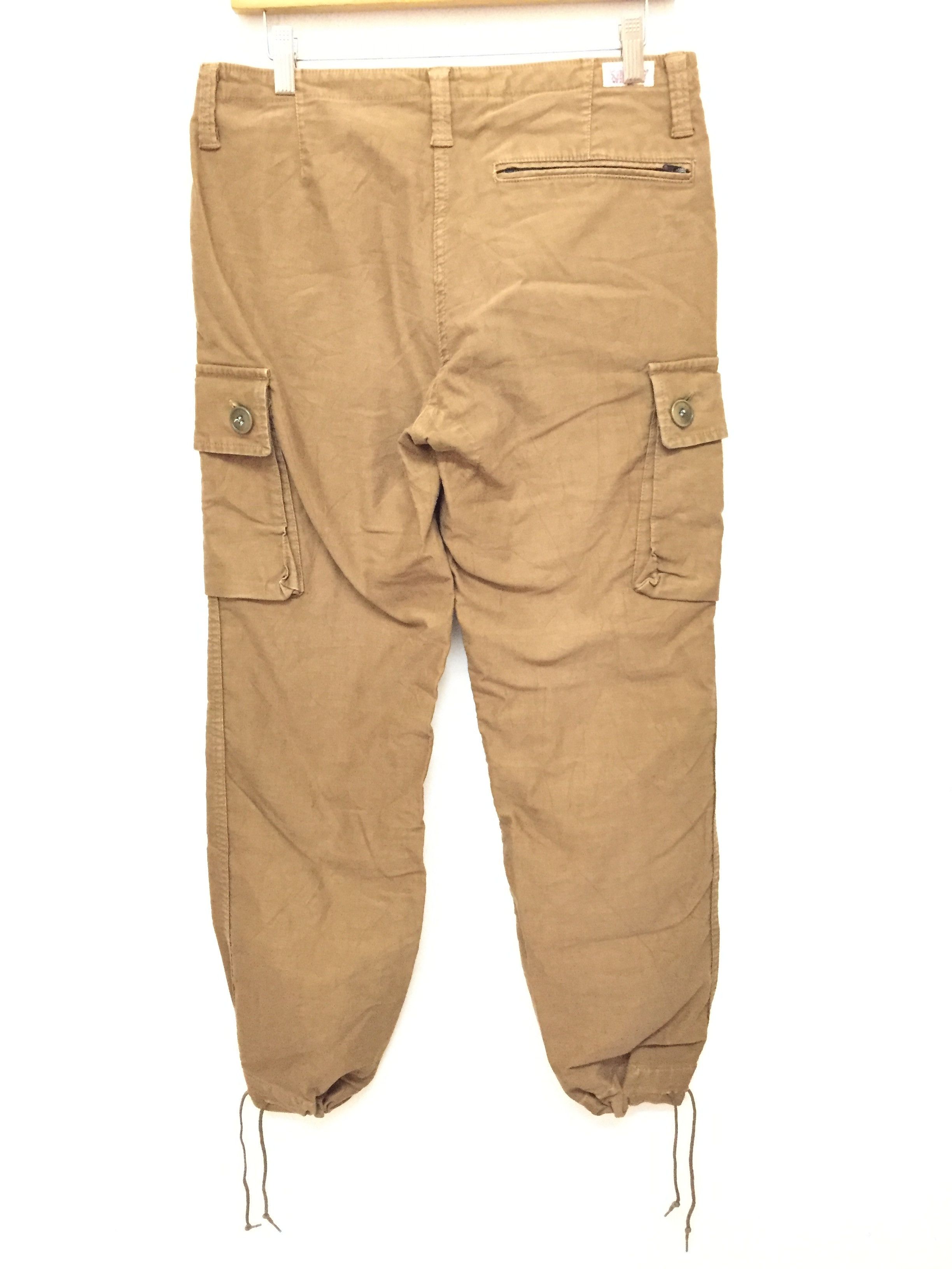 Blue Blue Japan × HOLLYWOOD RANCH MARKET × Japanese Brand Drawstring hem heavy cargo pants Size US 30 / EU 46 - 5 Thumbnail