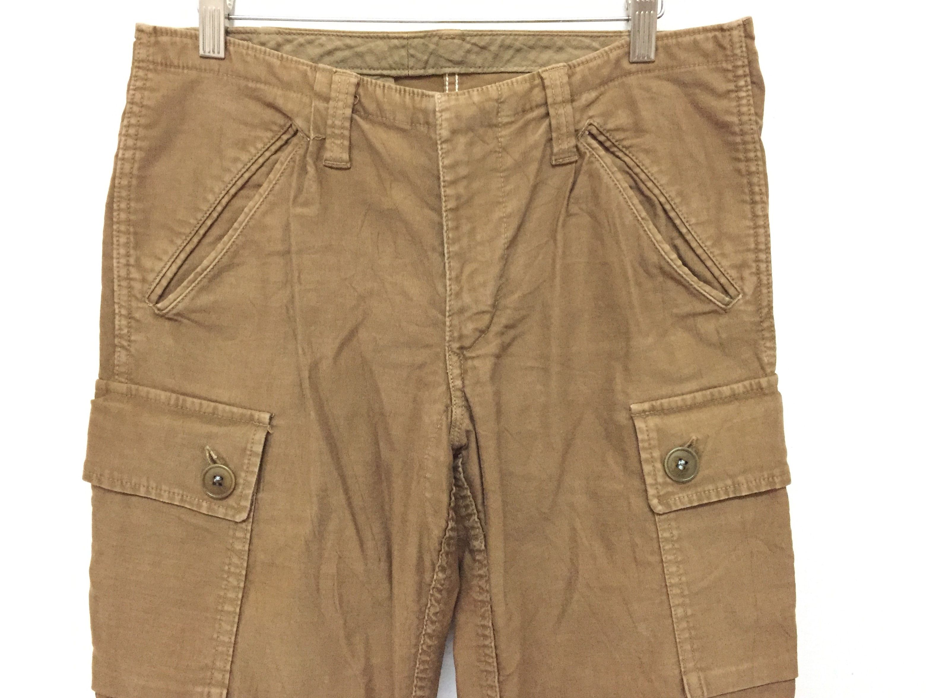 Blue Blue Japan × HOLLYWOOD RANCH MARKET × Japanese Brand Drawstring hem heavy cargo pants Size US 30 / EU 46 - 3 Thumbnail
