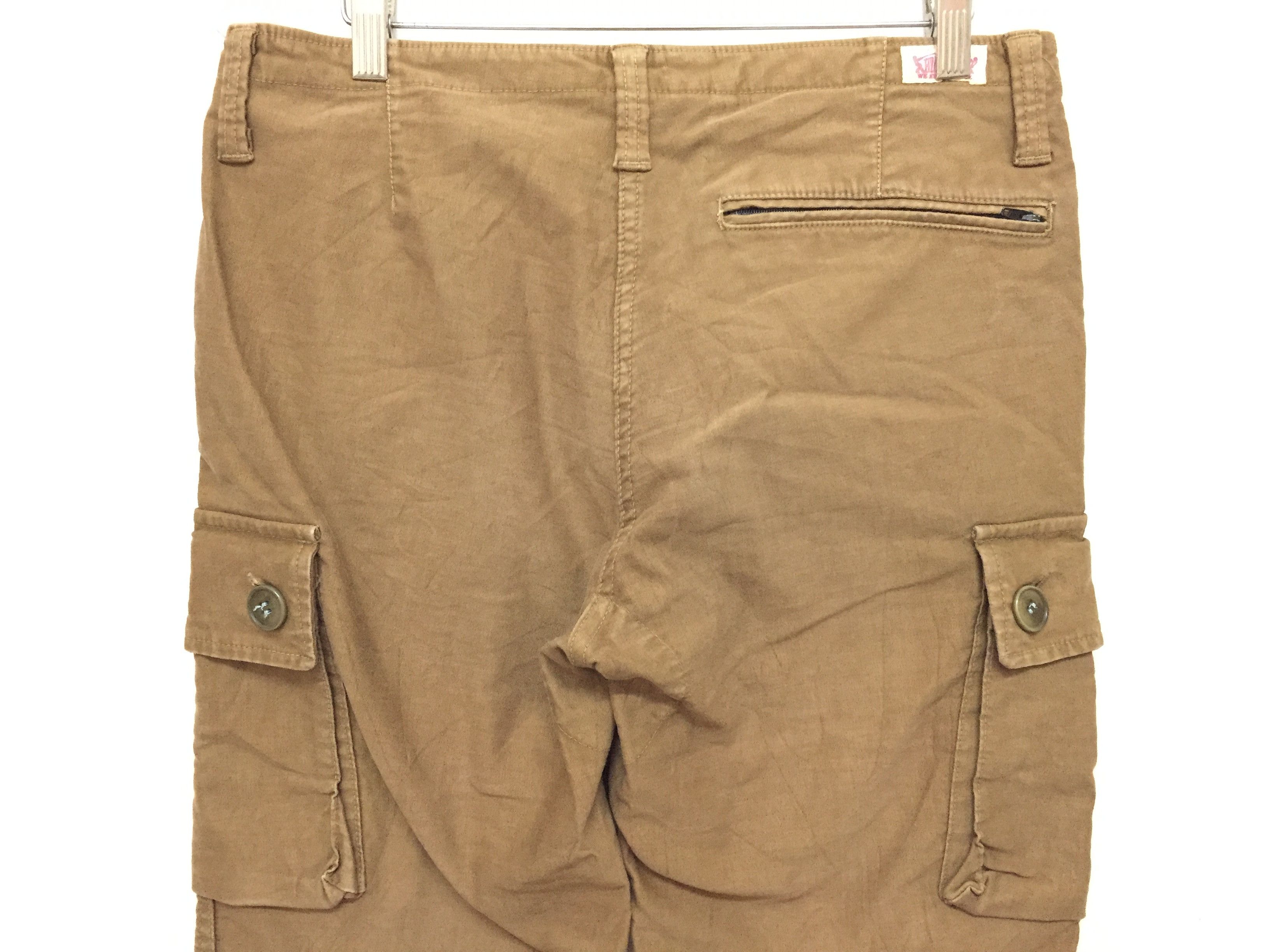 Blue Blue Japan × HOLLYWOOD RANCH MARKET × Japanese Brand Drawstring hem heavy cargo pants Size US 30 / EU 46 - 6 Thumbnail