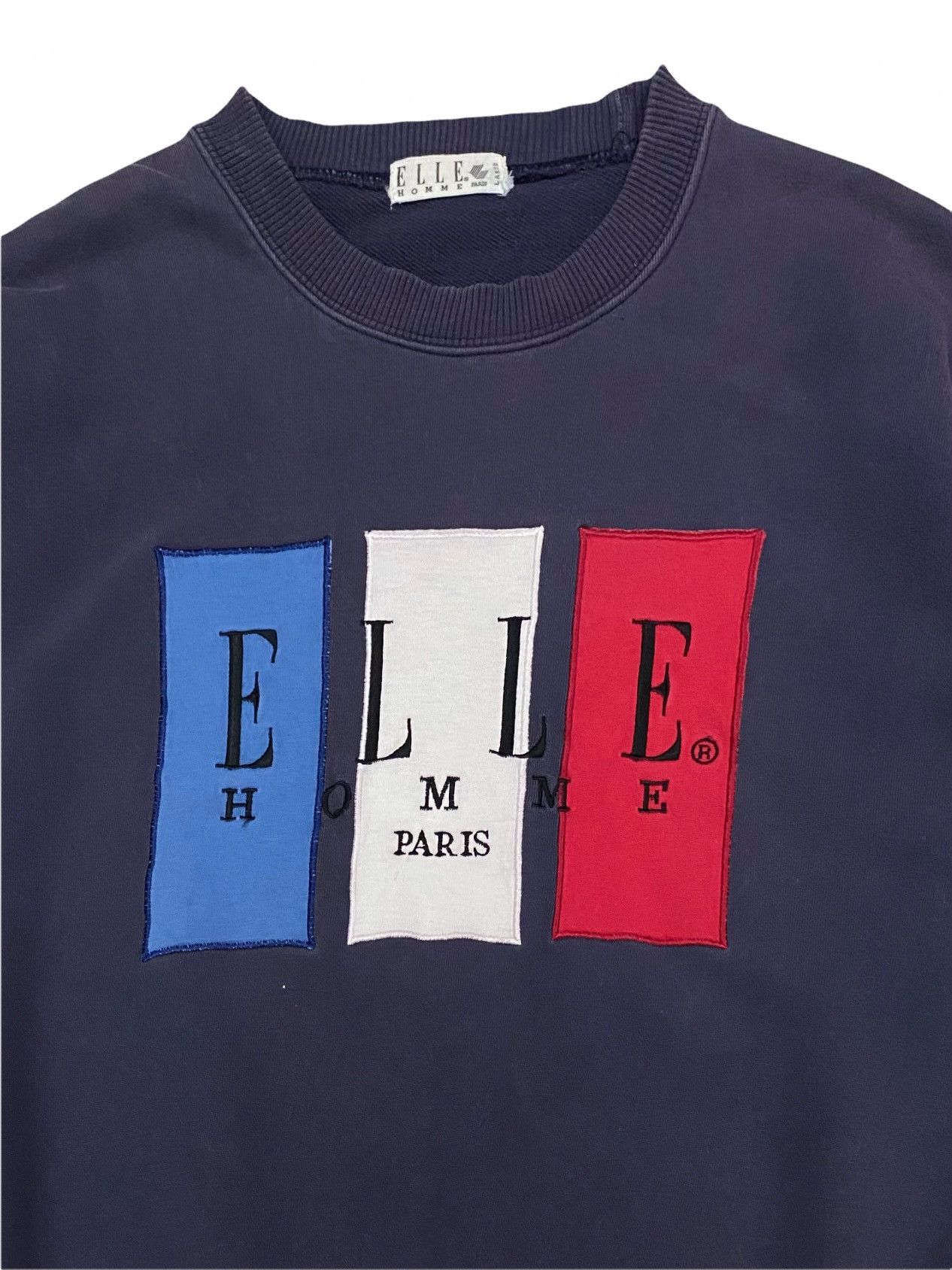 Designer VTG ELLE HOMME PARIS EMBROIDERY BIG SPELL OUT SWEATSHIRT Size US M / EU 48-50 / 2 - 3 Thumbnail
