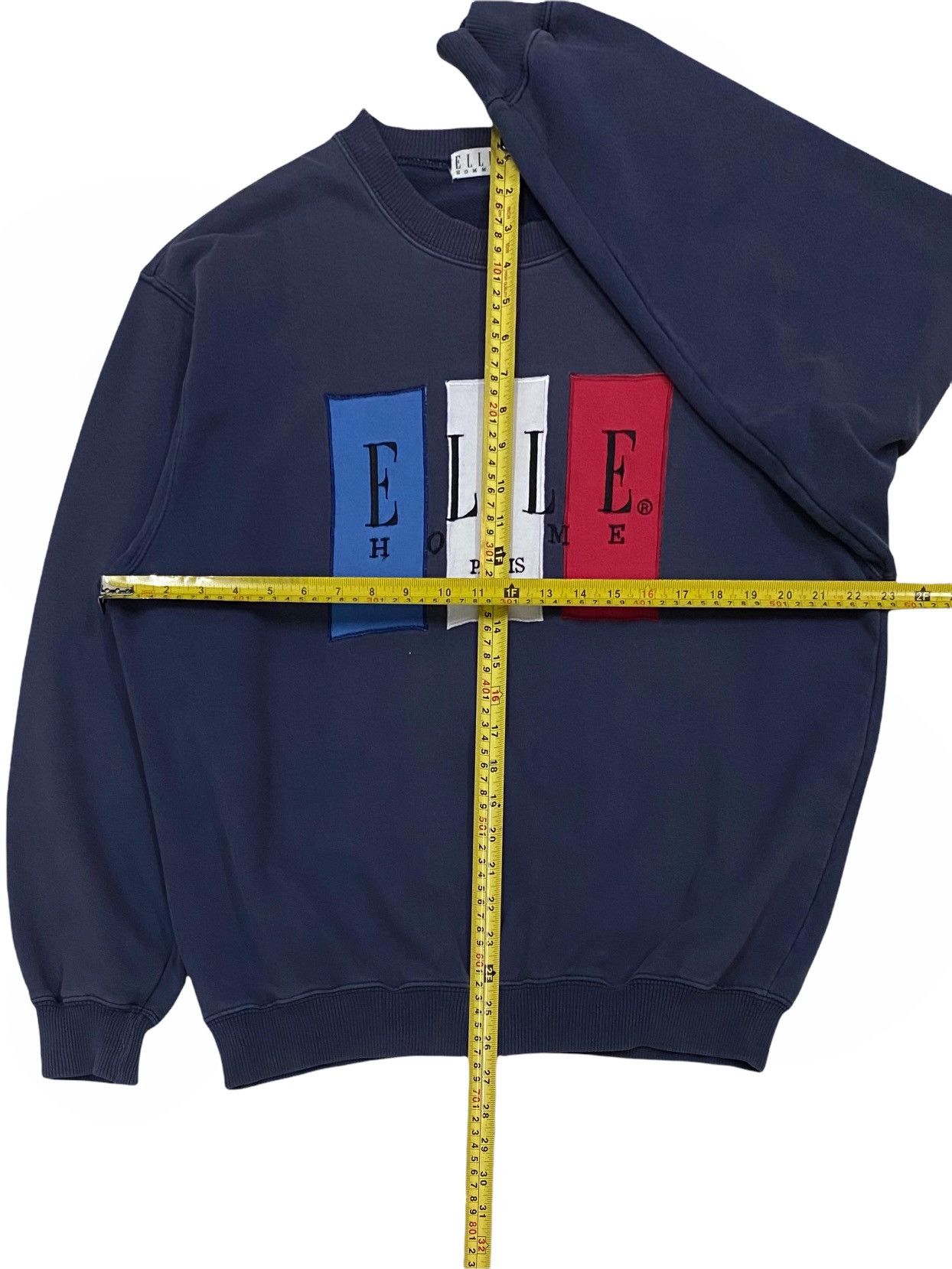 Designer VTG ELLE HOMME PARIS EMBROIDERY BIG SPELL OUT SWEATSHIRT Size US M / EU 48-50 / 2 - 13 Thumbnail