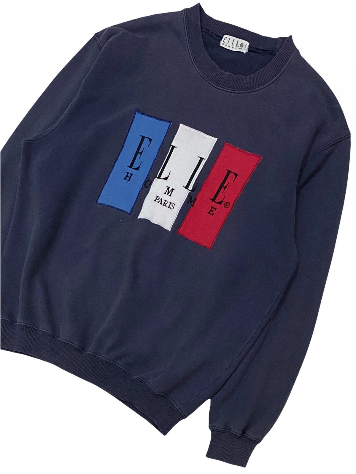 Designer VTG ELLE HOMME PARIS EMBROIDERY BIG SPELL OUT SWEATSHIRT Size US M / EU 48-50 / 2 - 5 Thumbnail