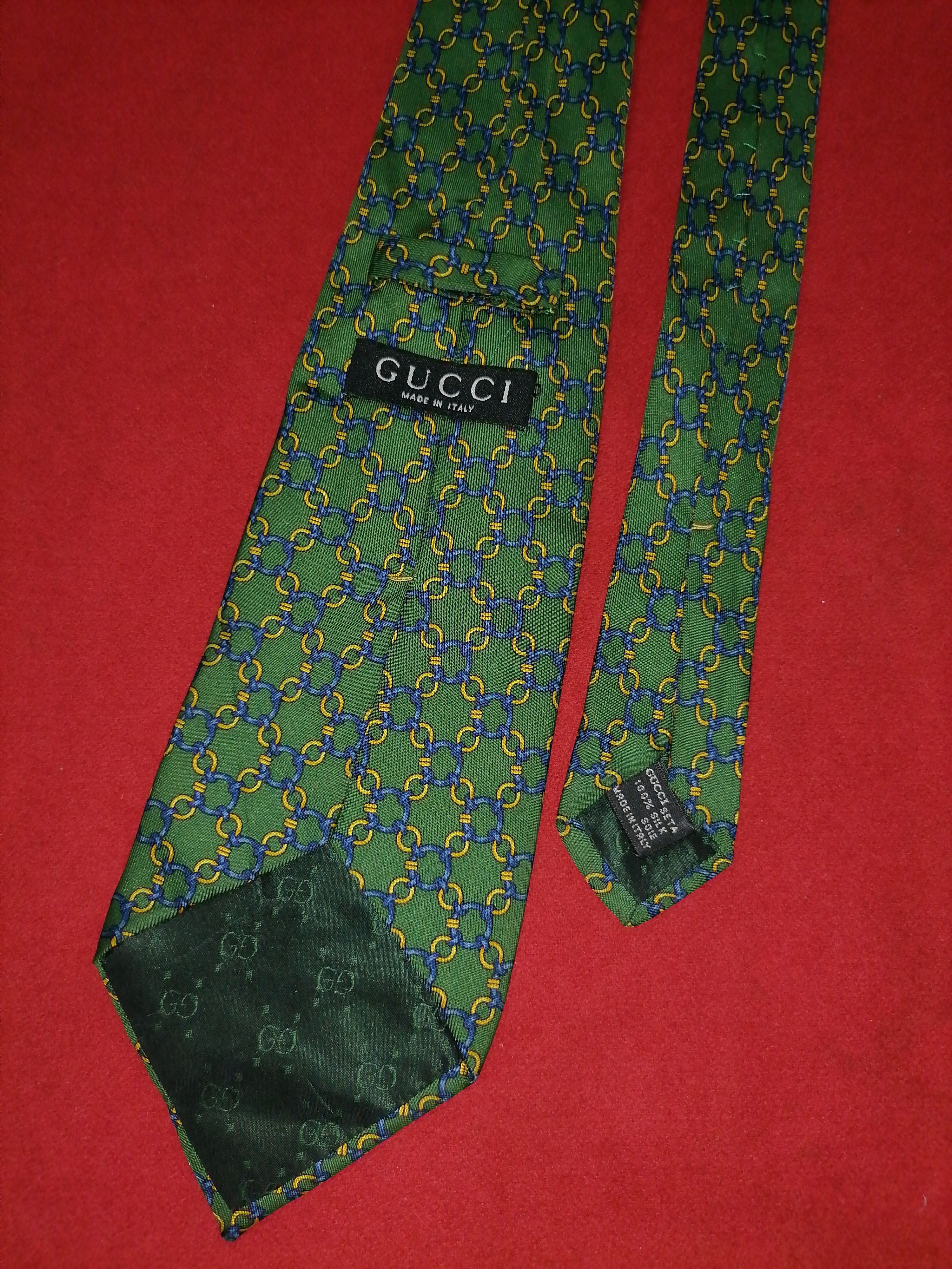 Gucci × Vintage Vintage Gucci Tie Size ONE SIZE - 3 Thumbnail
