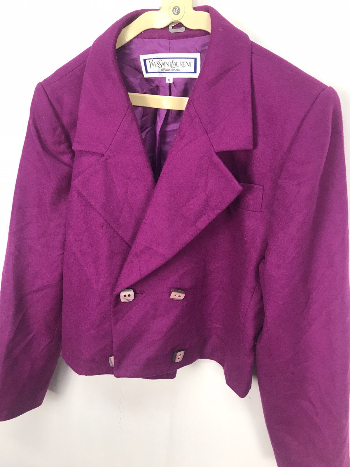 Yves Saint Laurent Woman yves saints laurent (YSL) croptop jacket Size US M / EU 48-50 / 2 - 7 Thumbnail