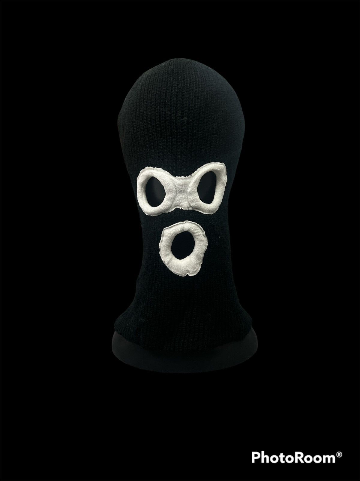 image of Beauty Beast x Doublet Unknown Balaclava Black Head Beanie Hat, Men's