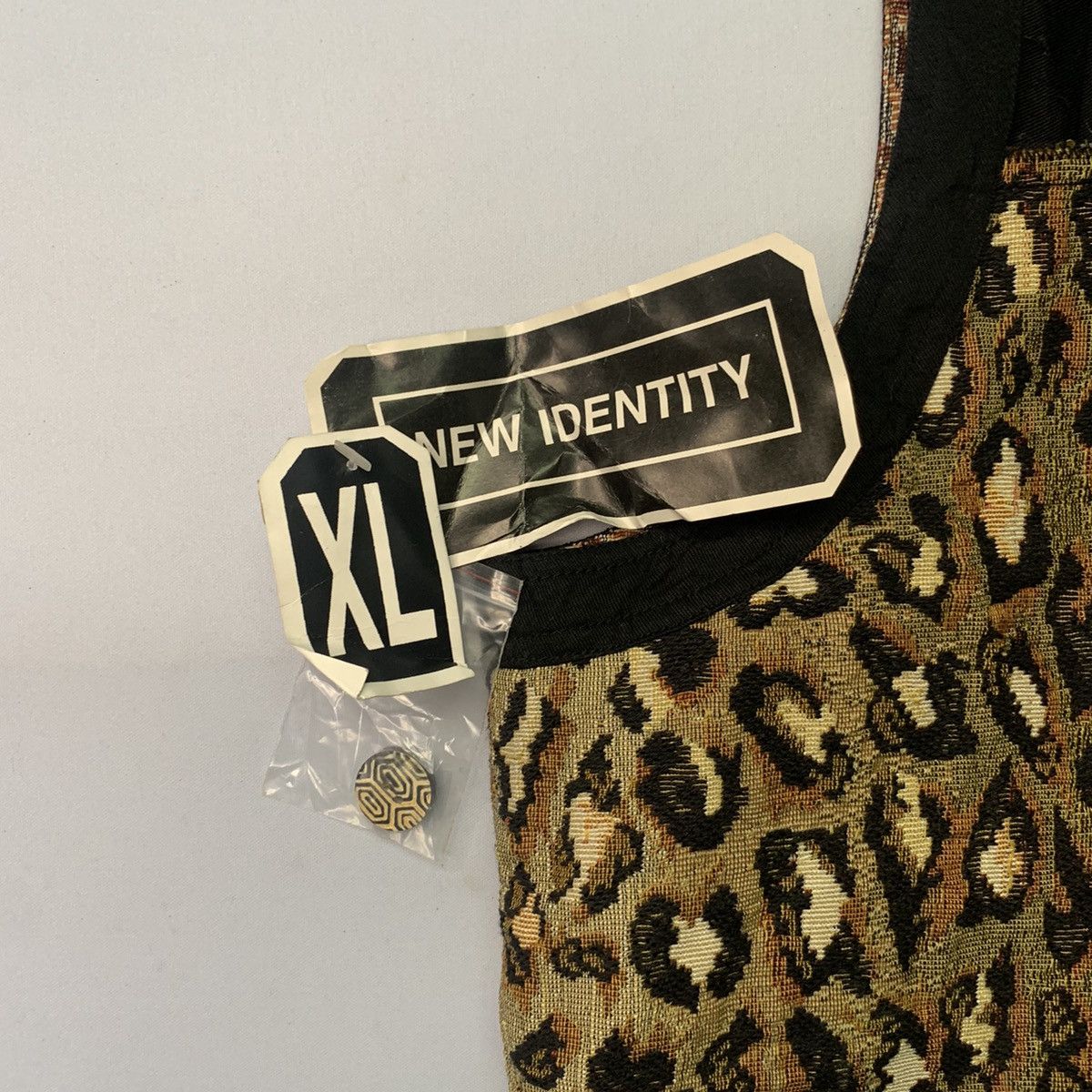 Vintage New Identity Leopard Design Vest Sleeveless