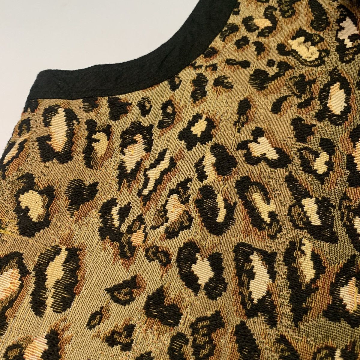 Vintage New Identity Leopard Design Vest Sleeveless