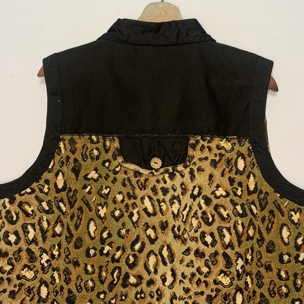 Vintage New Identity Leopard Design Vest Sleeveless