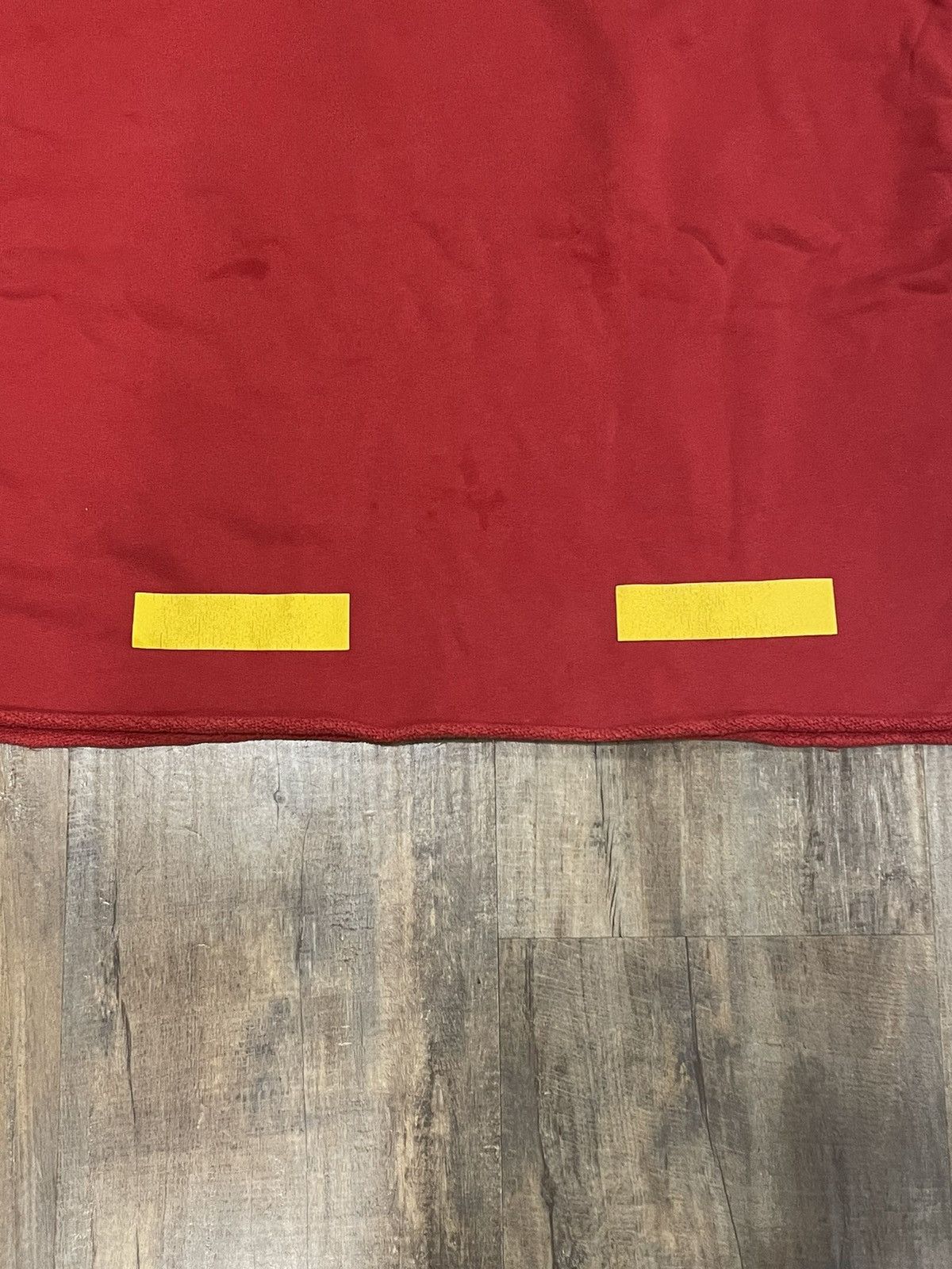 Off-White RARE Off-White Diagonal Arrows Logo Red Crewneck Sweatshirt Size US L / EU 52-54 / 3 - 7 Thumbnail