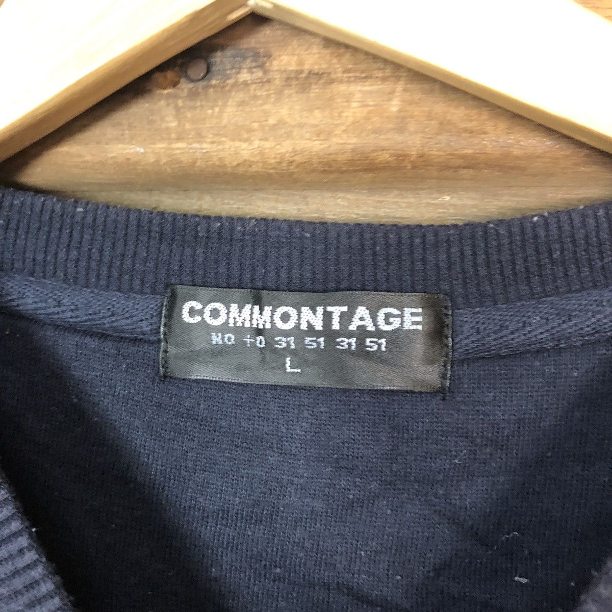 Japanese Brand Commontage London ATL Skull Dark blue Sweatshirt #017B Size US L / EU 52-54 / 3 - 7 Thumbnail