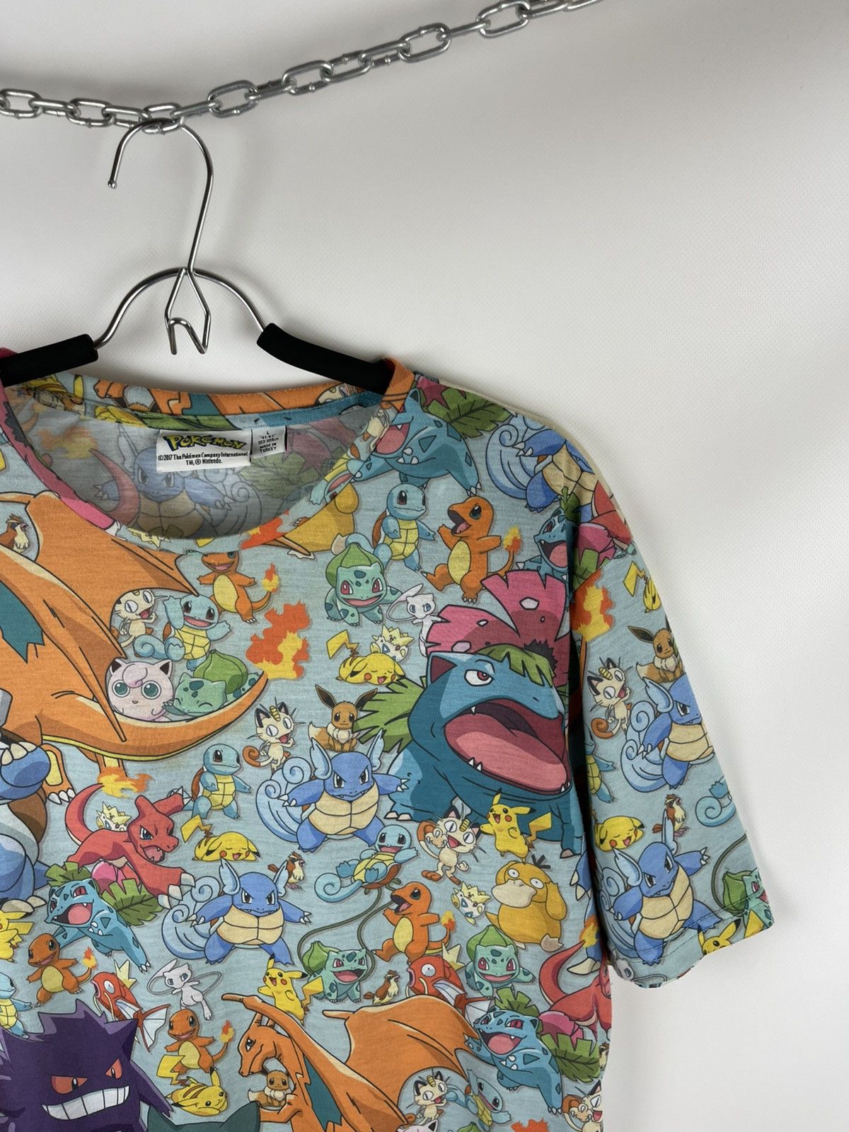 Anime × Nintendo × Pokemon Pokémon 2017 multiprint movie anime tee shirt Size US L / EU 52-54 / 3 - 3 Thumbnail
