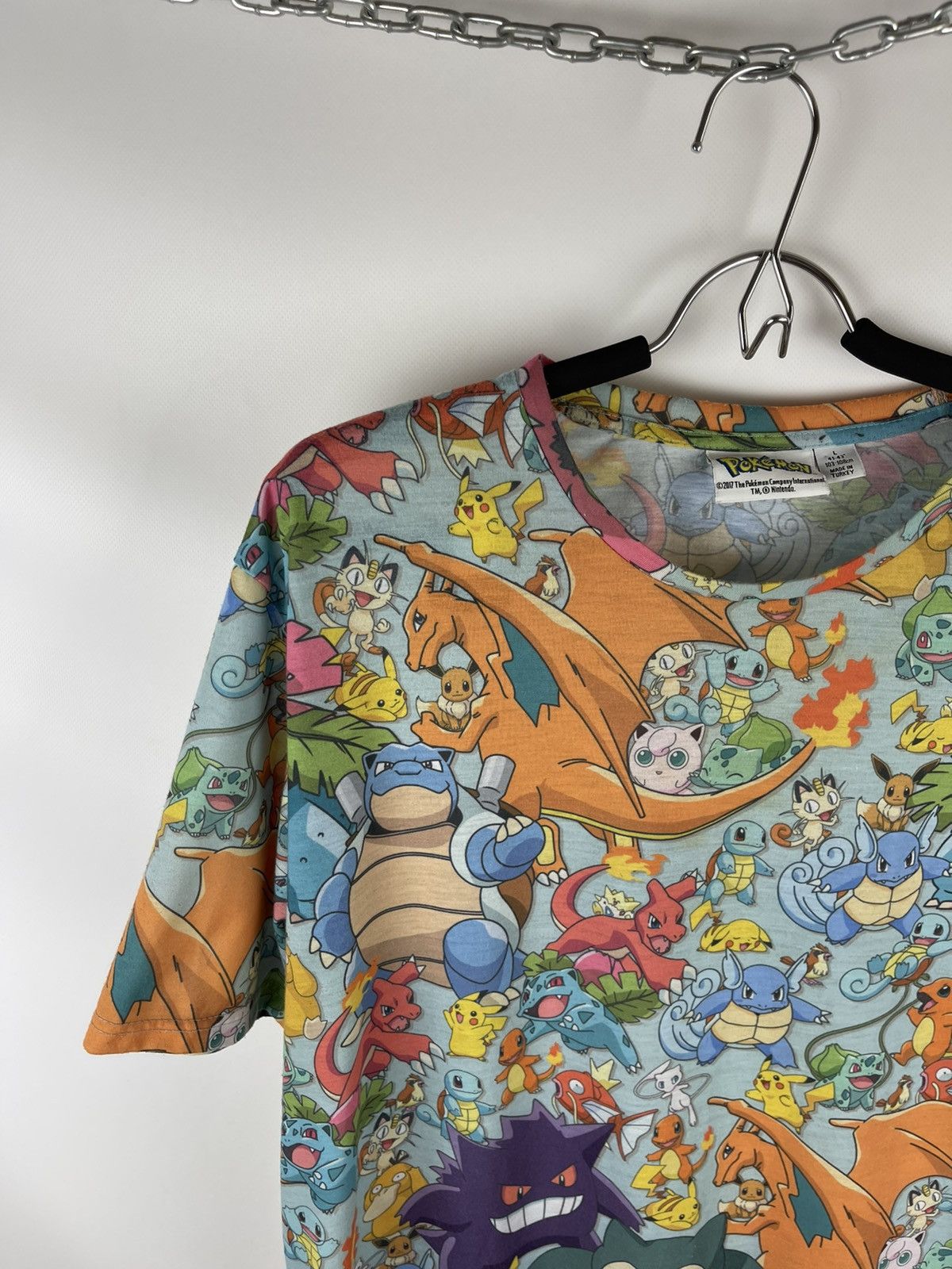 Anime × Nintendo × Pokemon Pokémon 2017 multiprint movie anime tee shirt Size US L / EU 52-54 / 3 - 2 Thumbnail